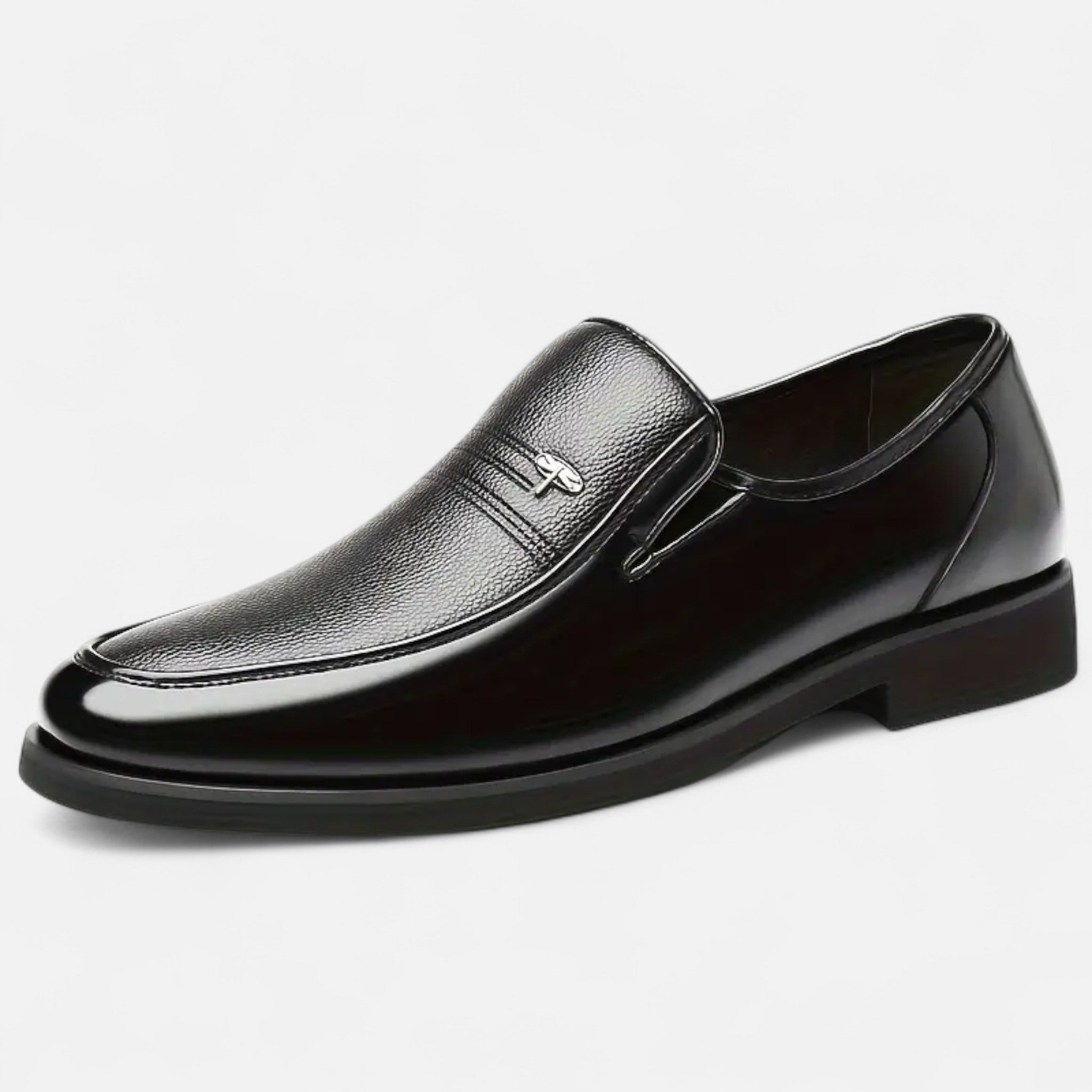 Fawnbury | Men’s Leather Loafers Round Toe Slip-On