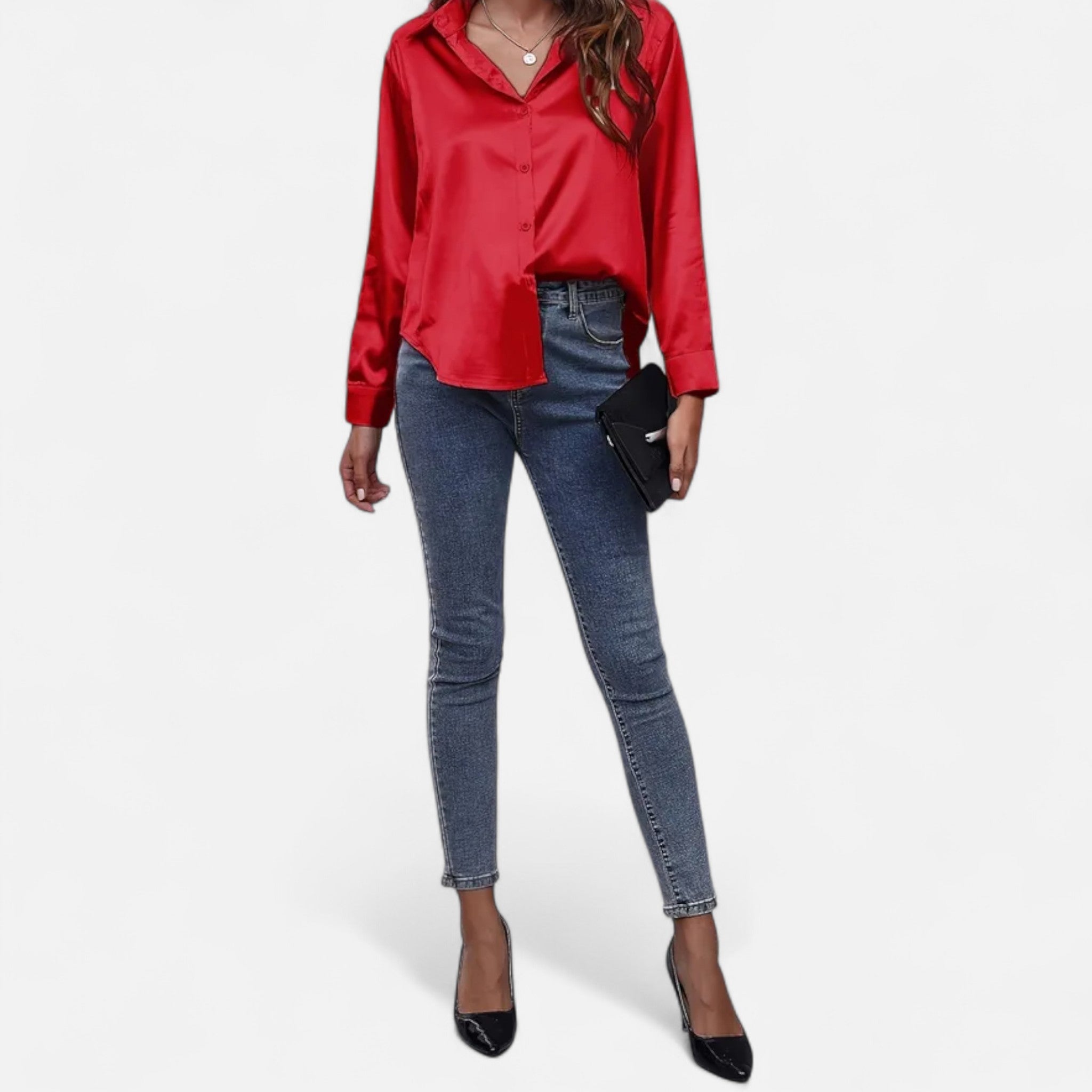 Fawnbury | Women’s Elegant Satin-Finish Blouse