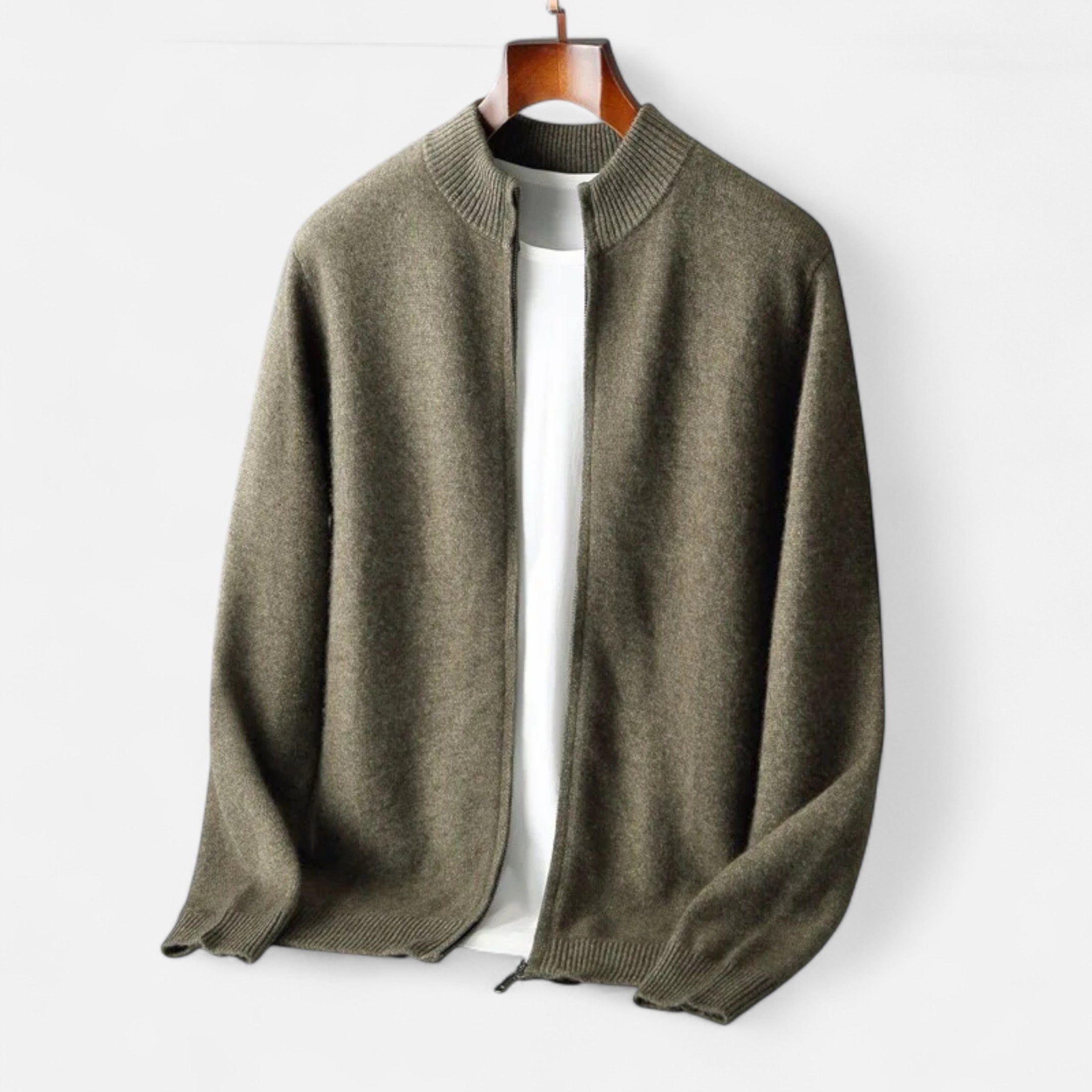 Fawnbury | Men’s Merino Wool Zip Sweater