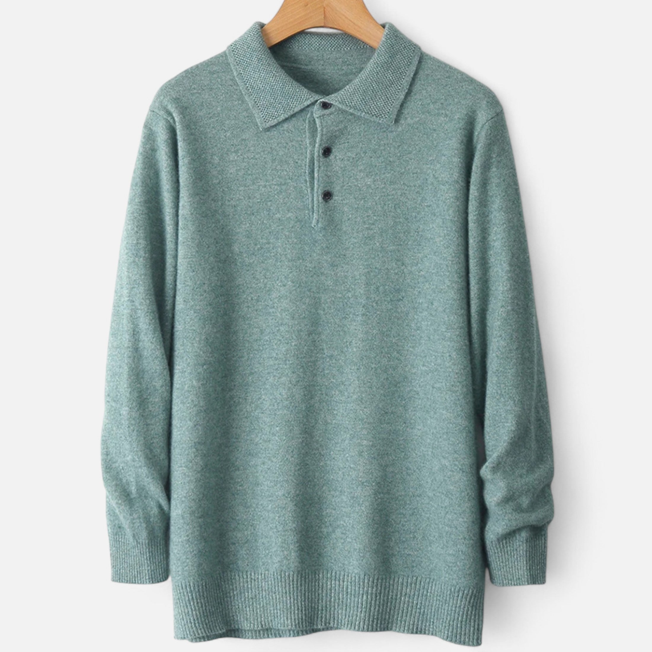 Fawnbury | Men’s Merino Wool Polo Sweater