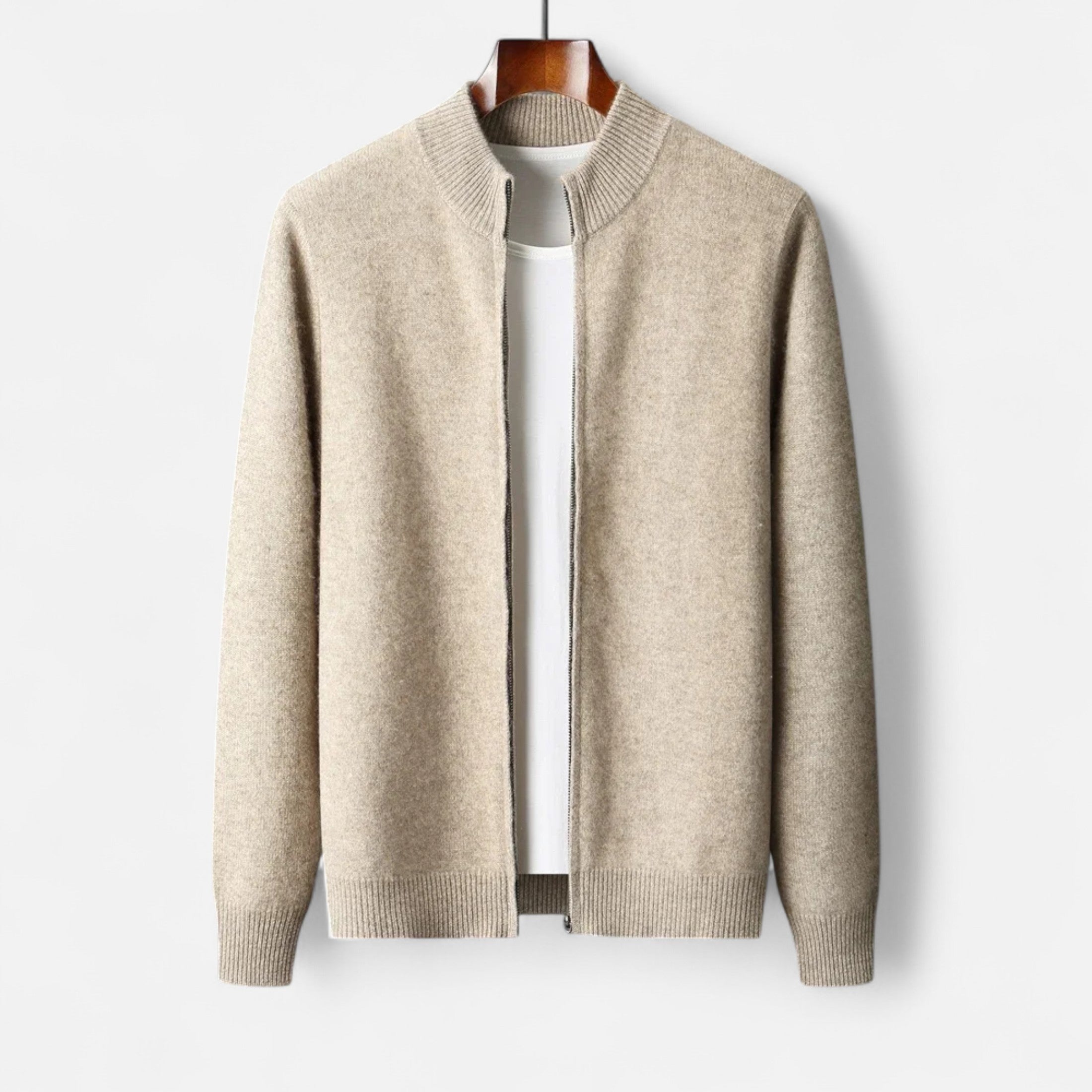 Fawnbury | Men’s Merino Wool Zip Sweater