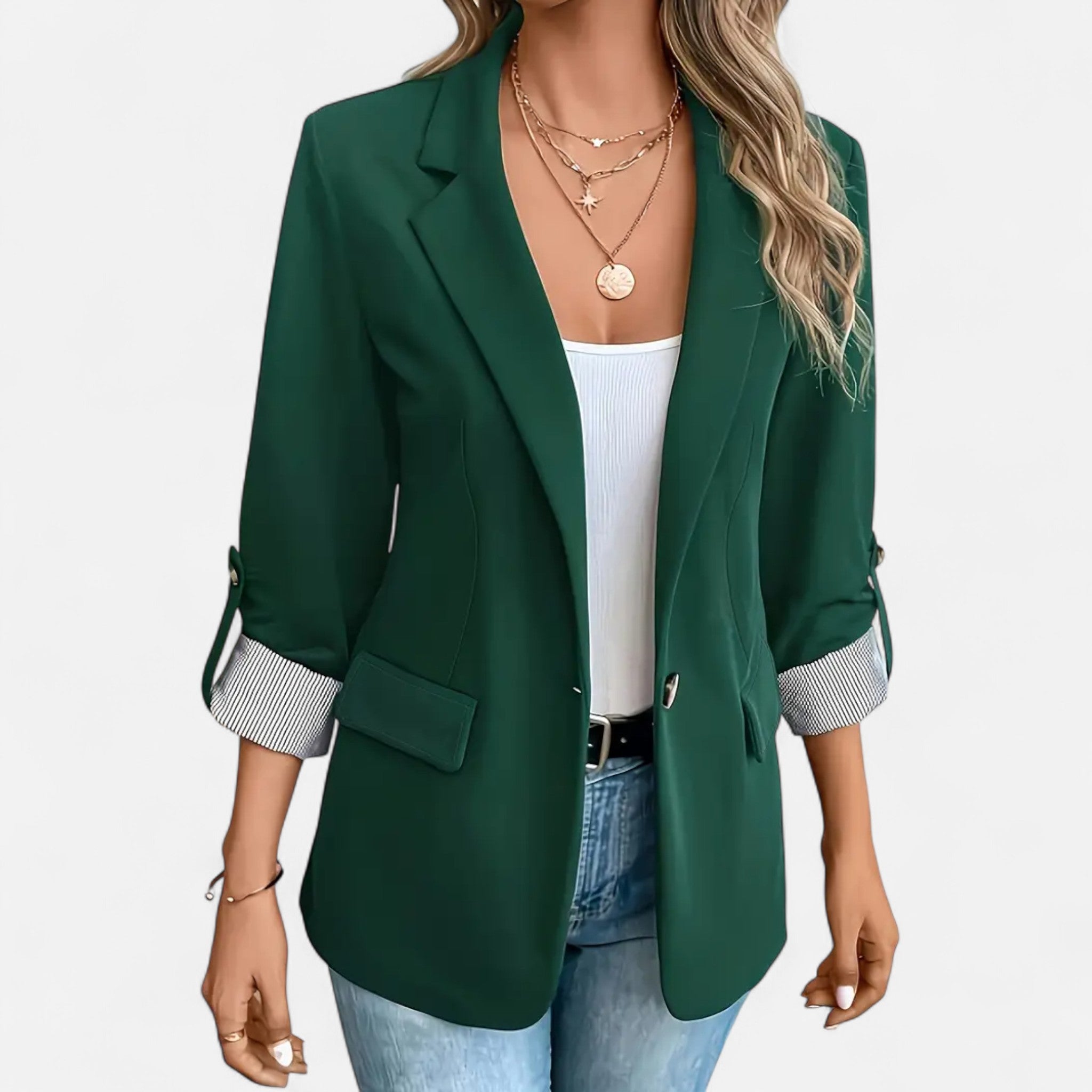 Fawnbury | Women’s Double-Breasted Blazer with Lapel Collar