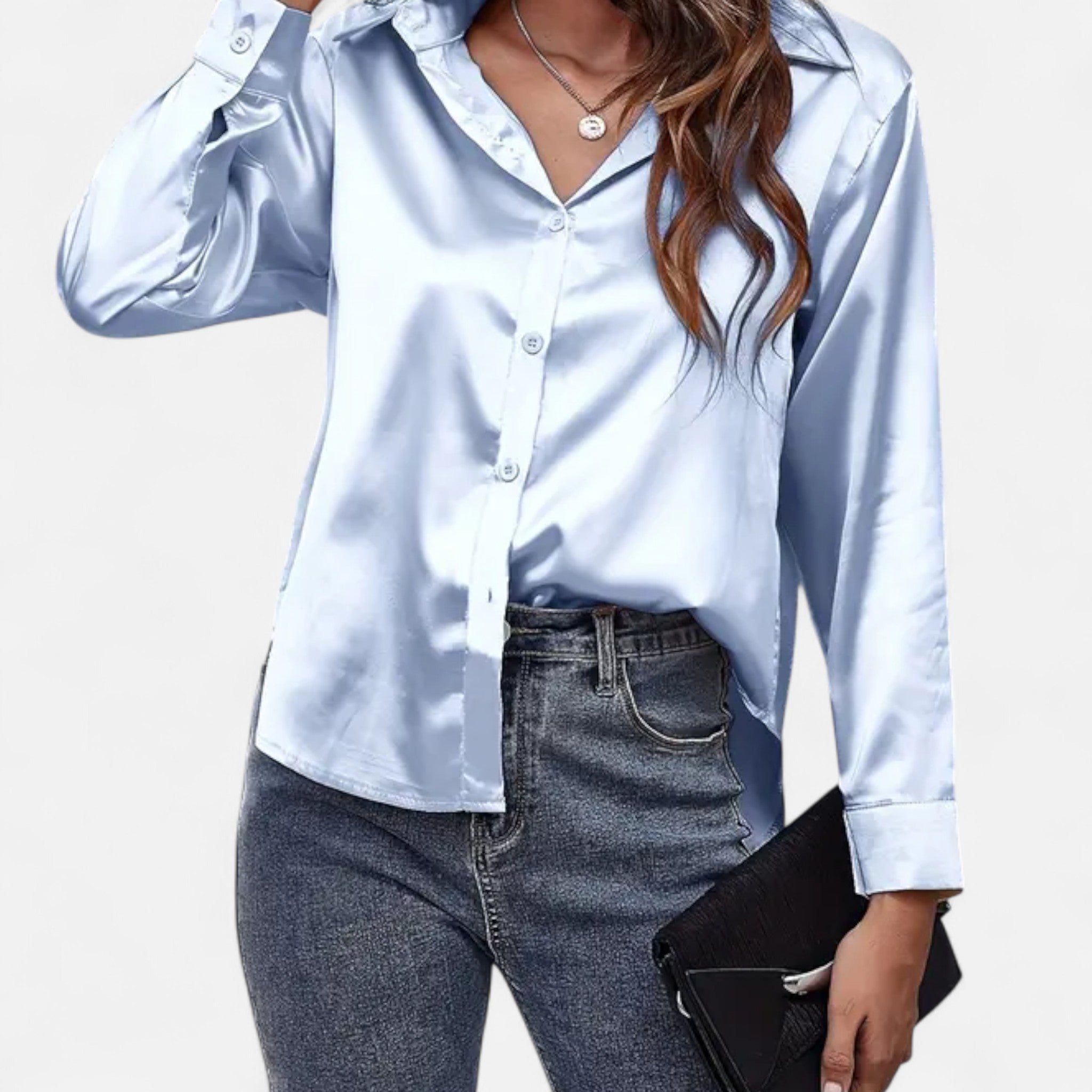 Fawnbury | Women’s Elegant Satin-Finish Blouse