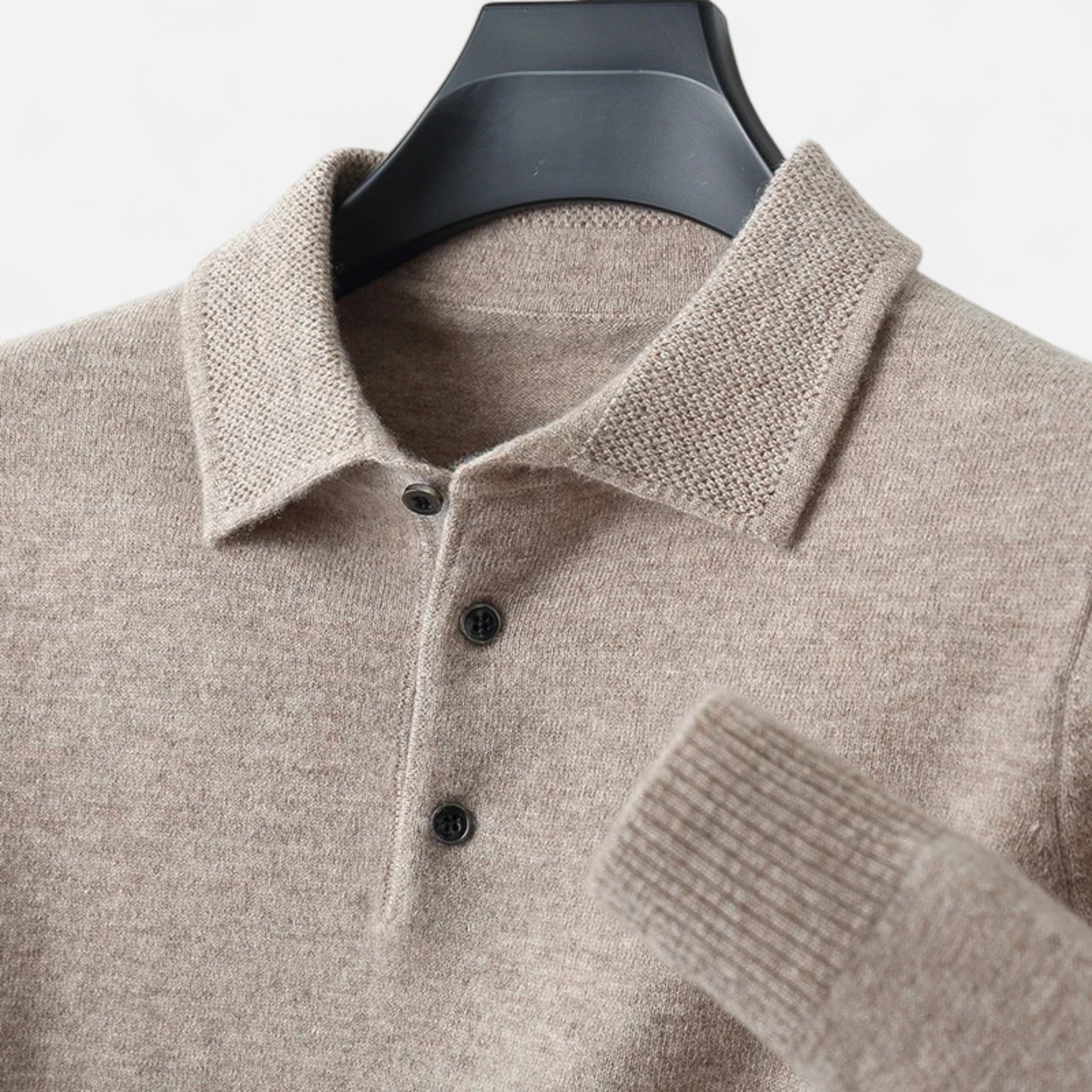 Fawnbury | Men’s Merino Wool Polo Sweater
