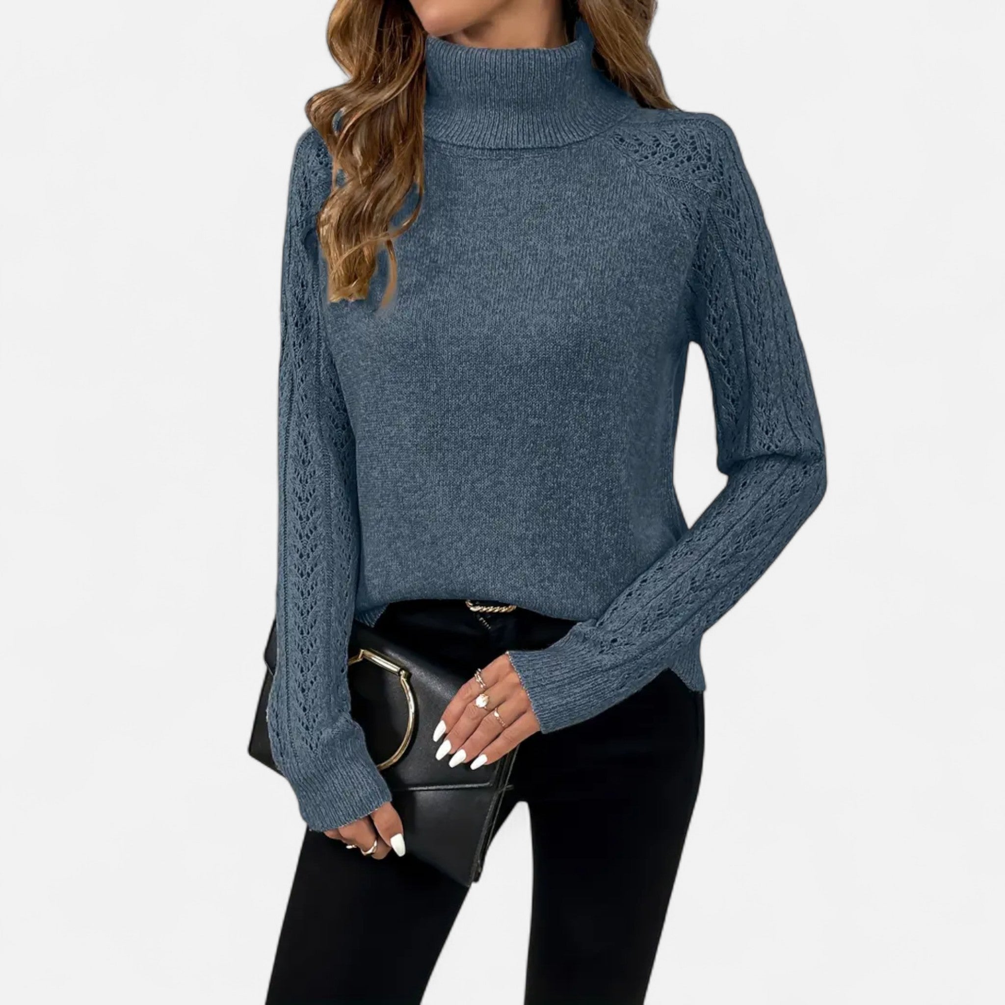 Fawnbury | Women’s Knitted Turtleneck Long Sleeve Sweater