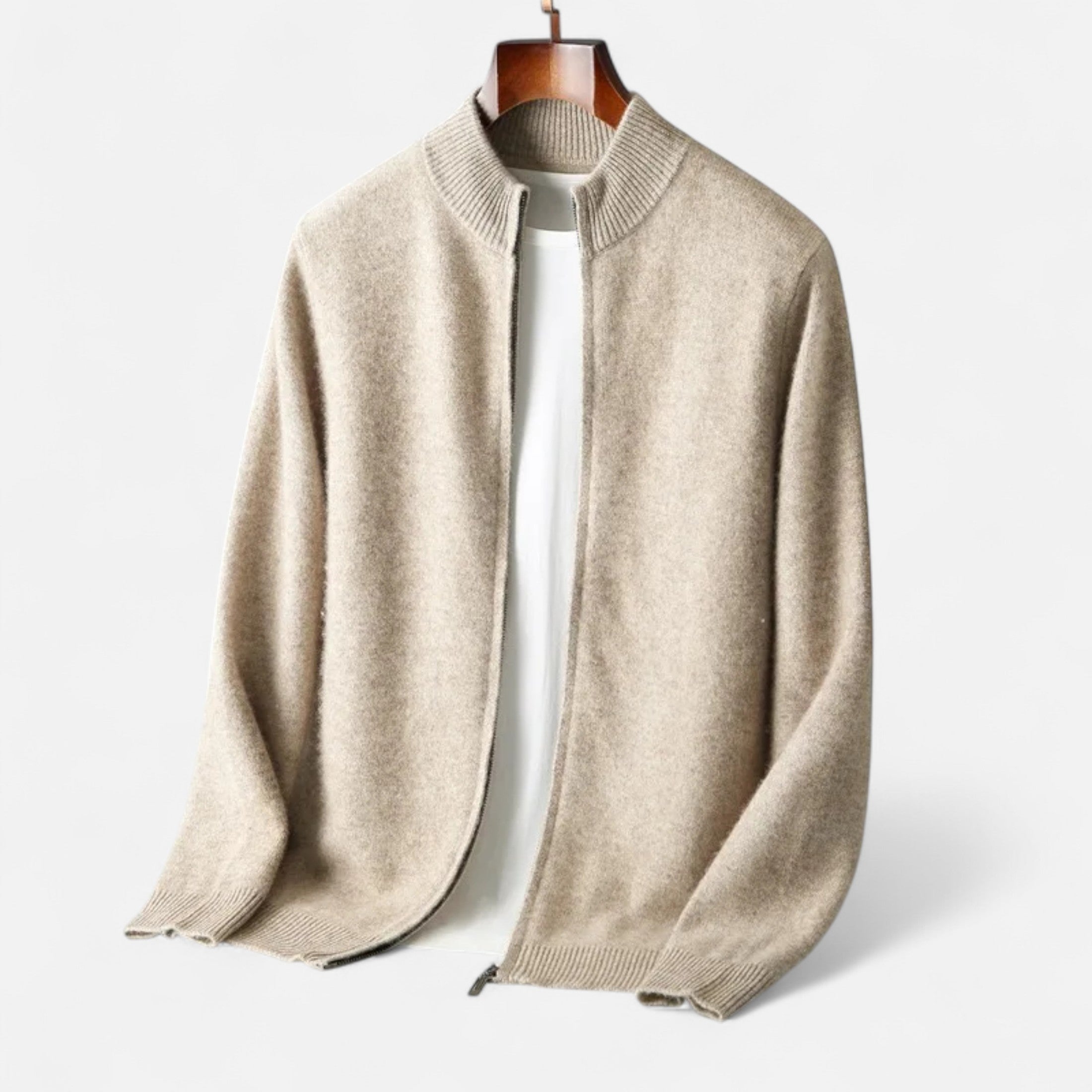 Fawnbury | Men’s Merino Wool Zip Sweater