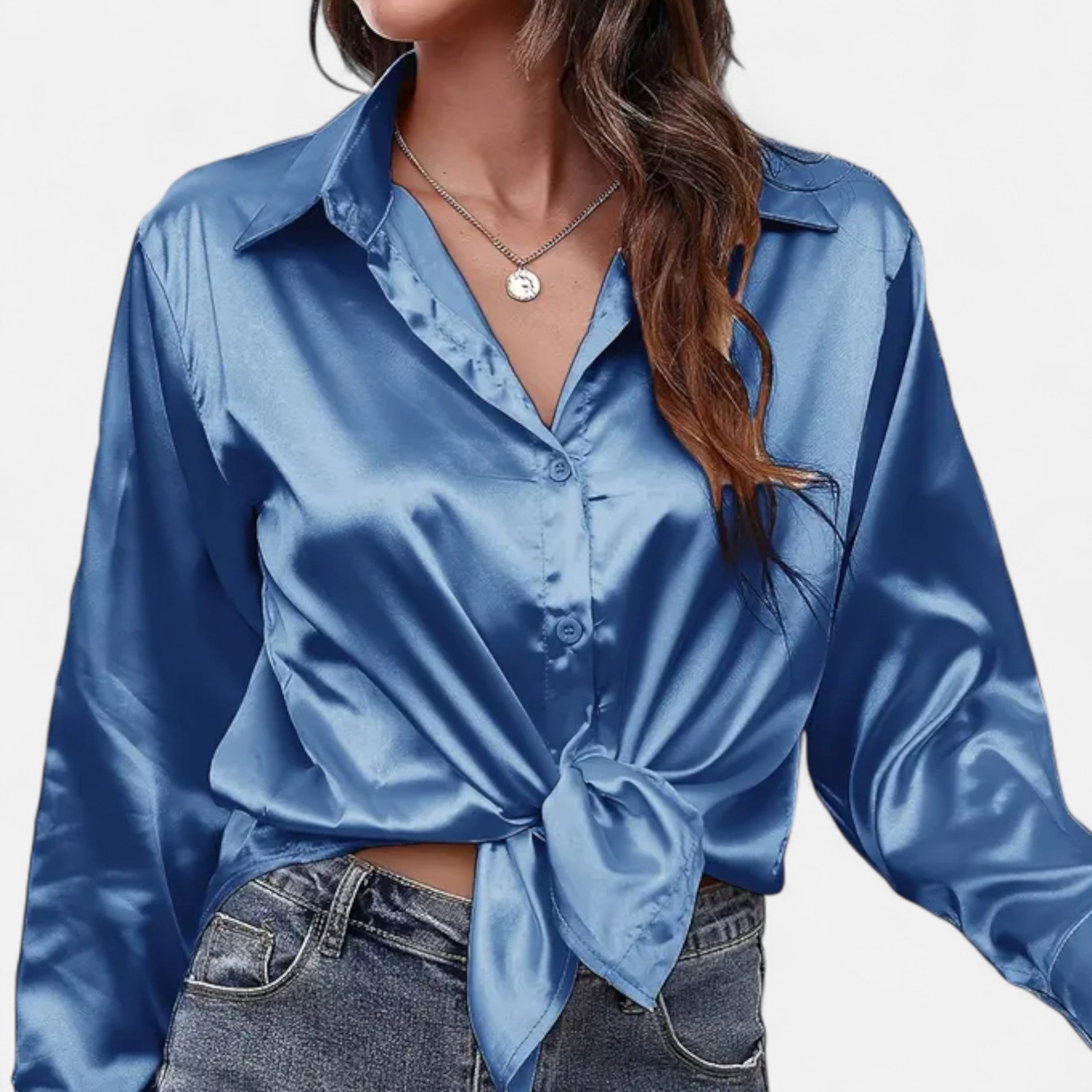 Fawnbury | Women’s Elegant Satin-Finish Blouse