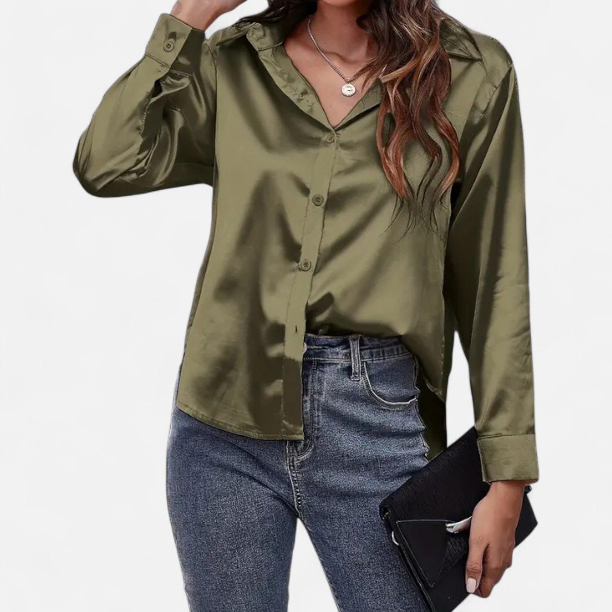 Fawnbury | Women’s Elegant Satin-Finish Blouse