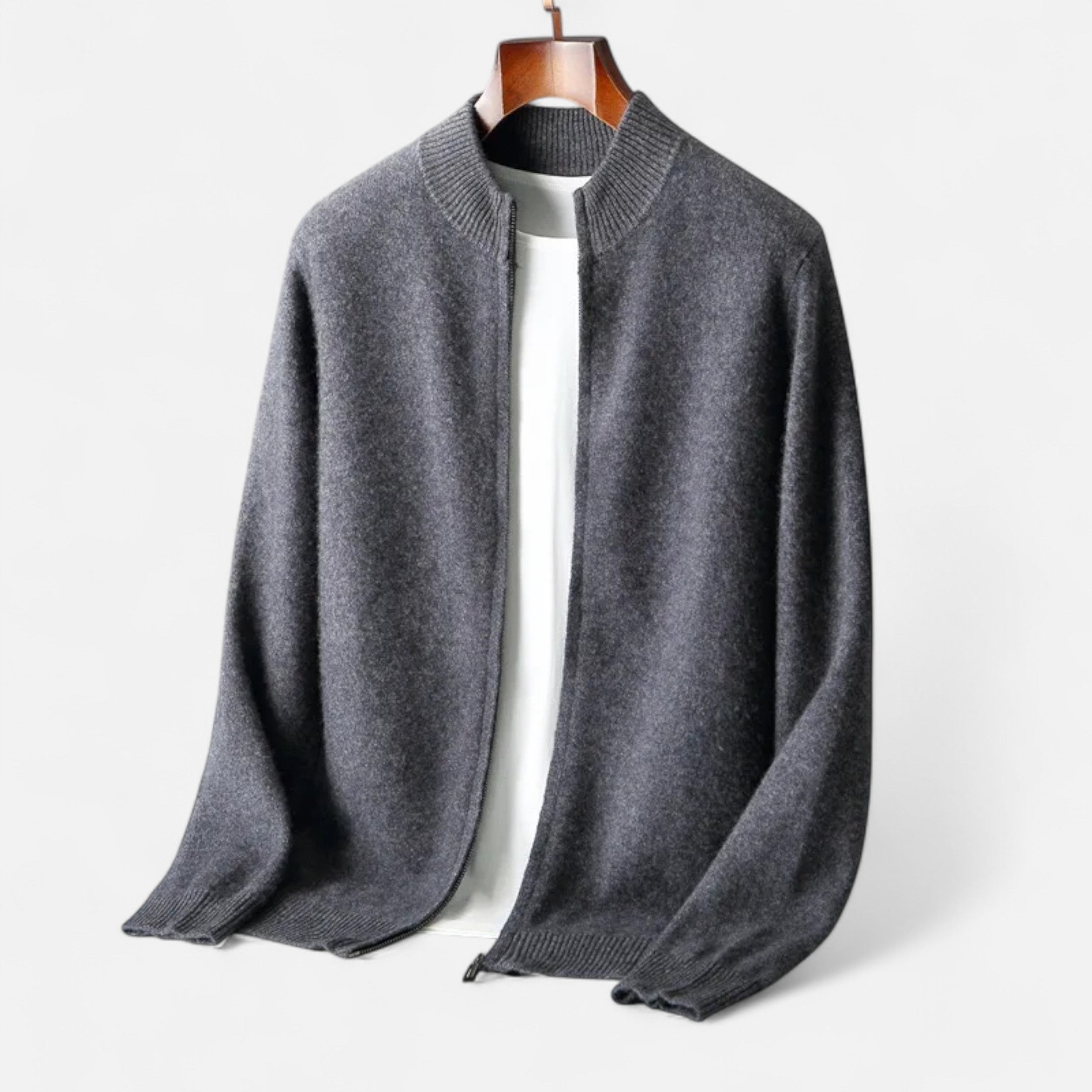 Fawnbury | Men’s Merino Wool Zip Sweater