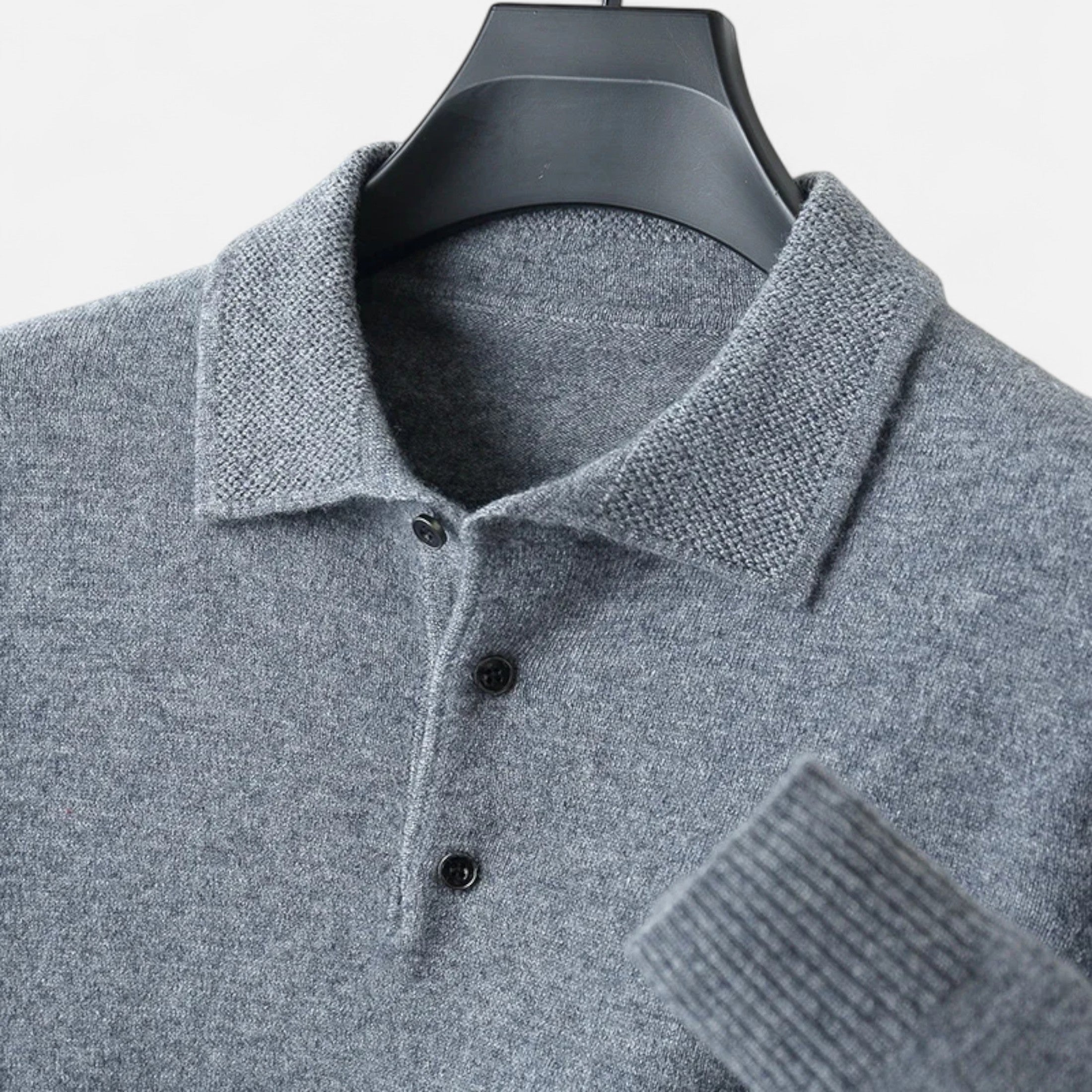 Fawnbury | Men’s Merino Wool Polo Sweater