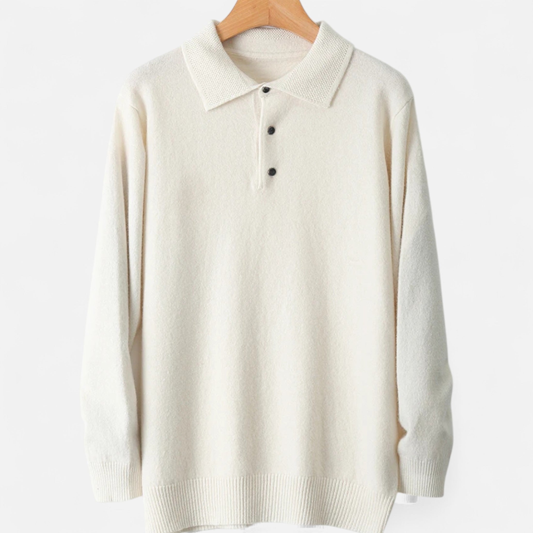 Fawnbury | Men’s Merino Wool Polo Sweater