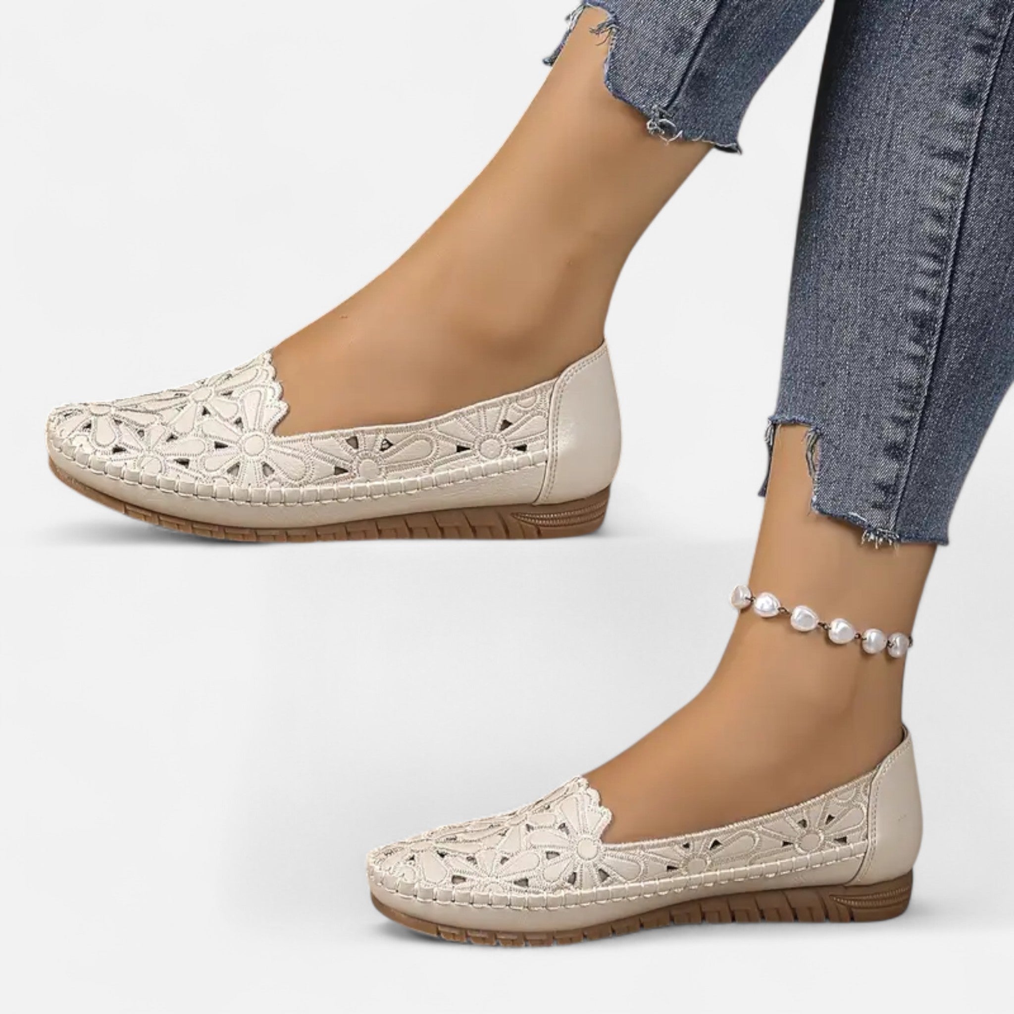 Fawnbury | Women’s Slip-On Lace-Up Flat Shoes