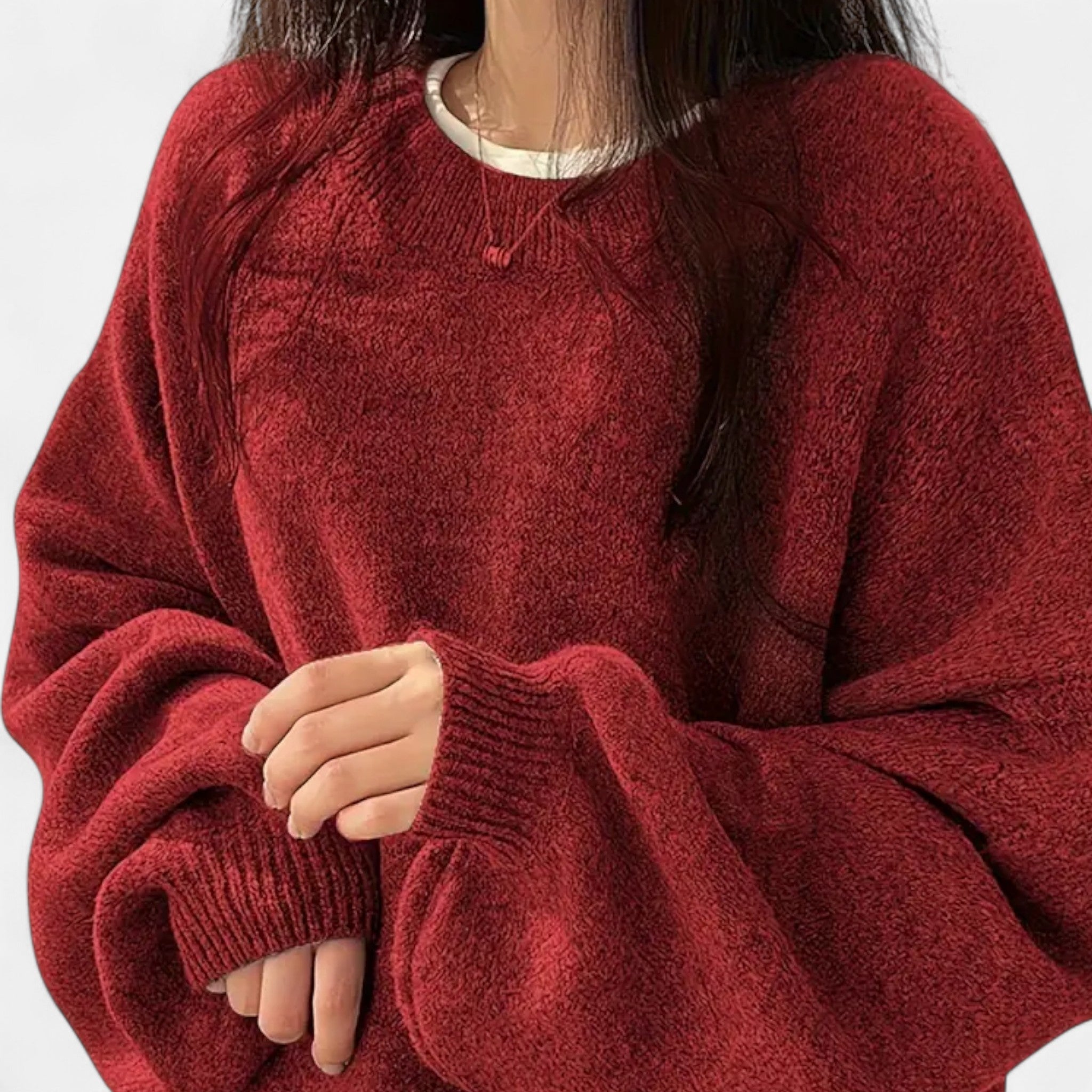 Fawnbury | Women’s Crew Neck Relaxed Fit Pullover Sweater