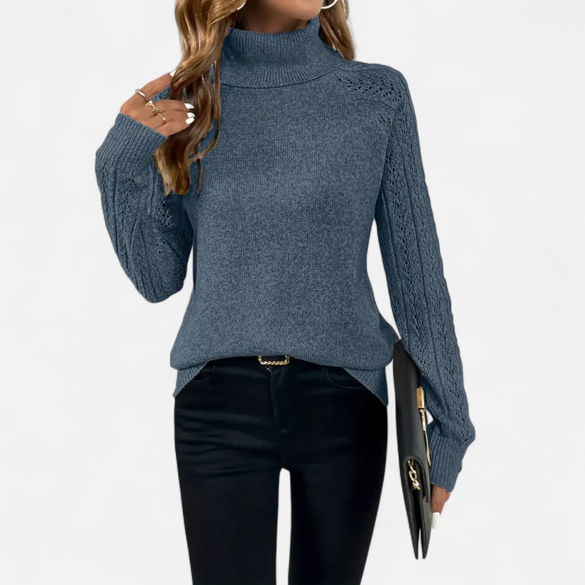 Fawnbury | Women’s Knitted Turtleneck Long Sleeve Sweater