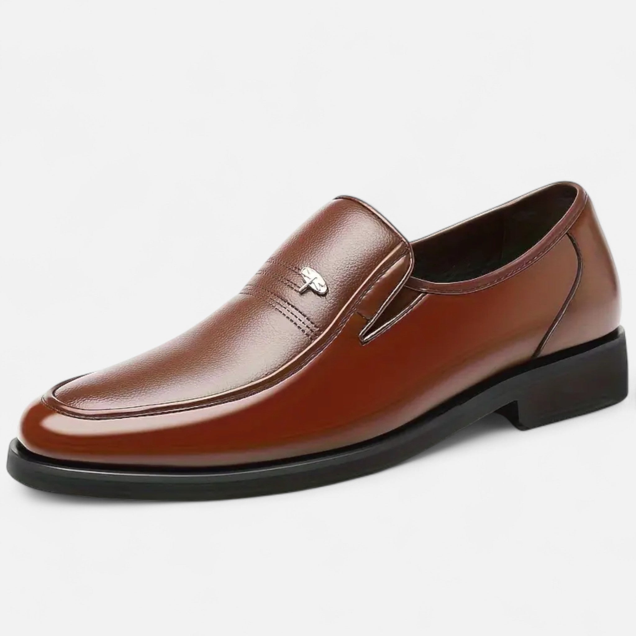 Fawnbury | Men’s Leather Loafers Round Toe Slip-On