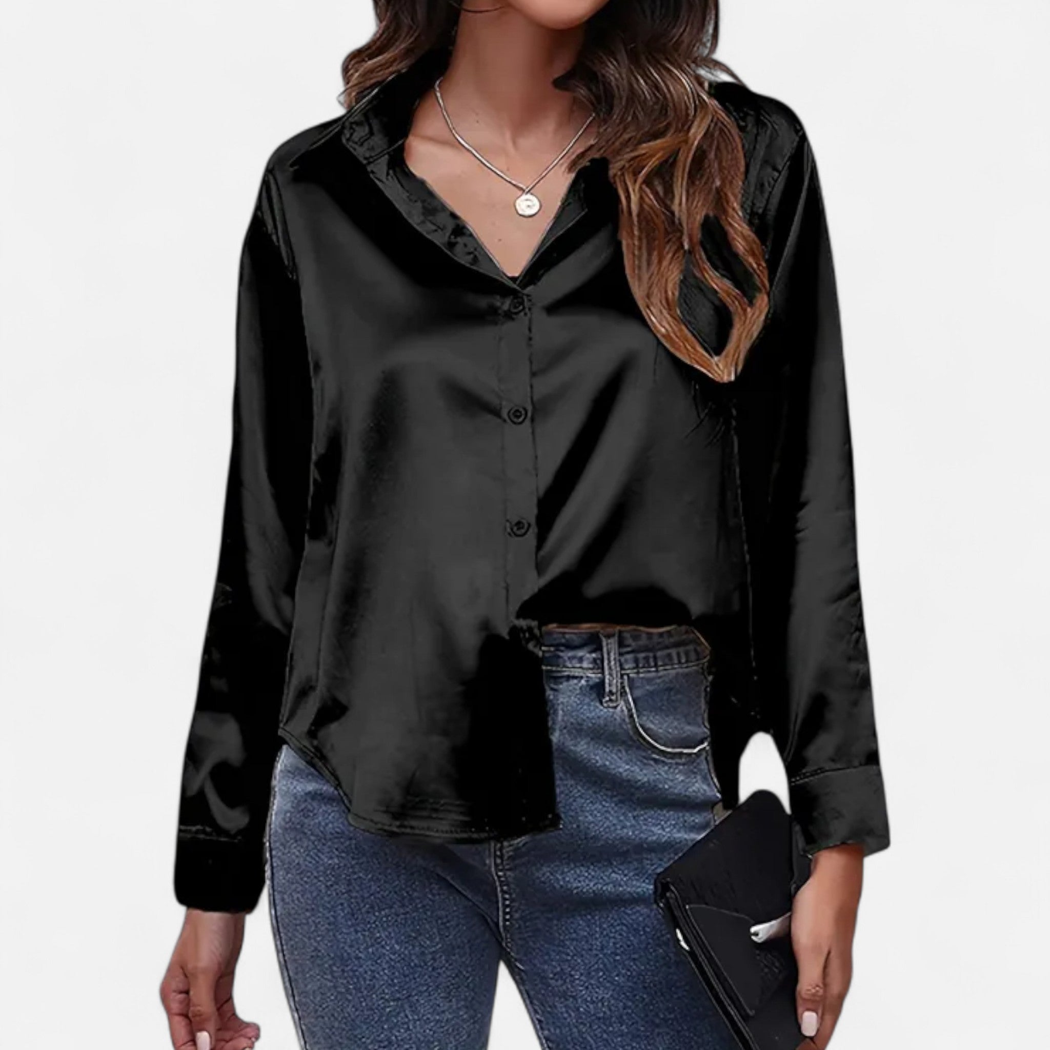 Fawnbury | Women’s Elegant Satin-Finish Blouse