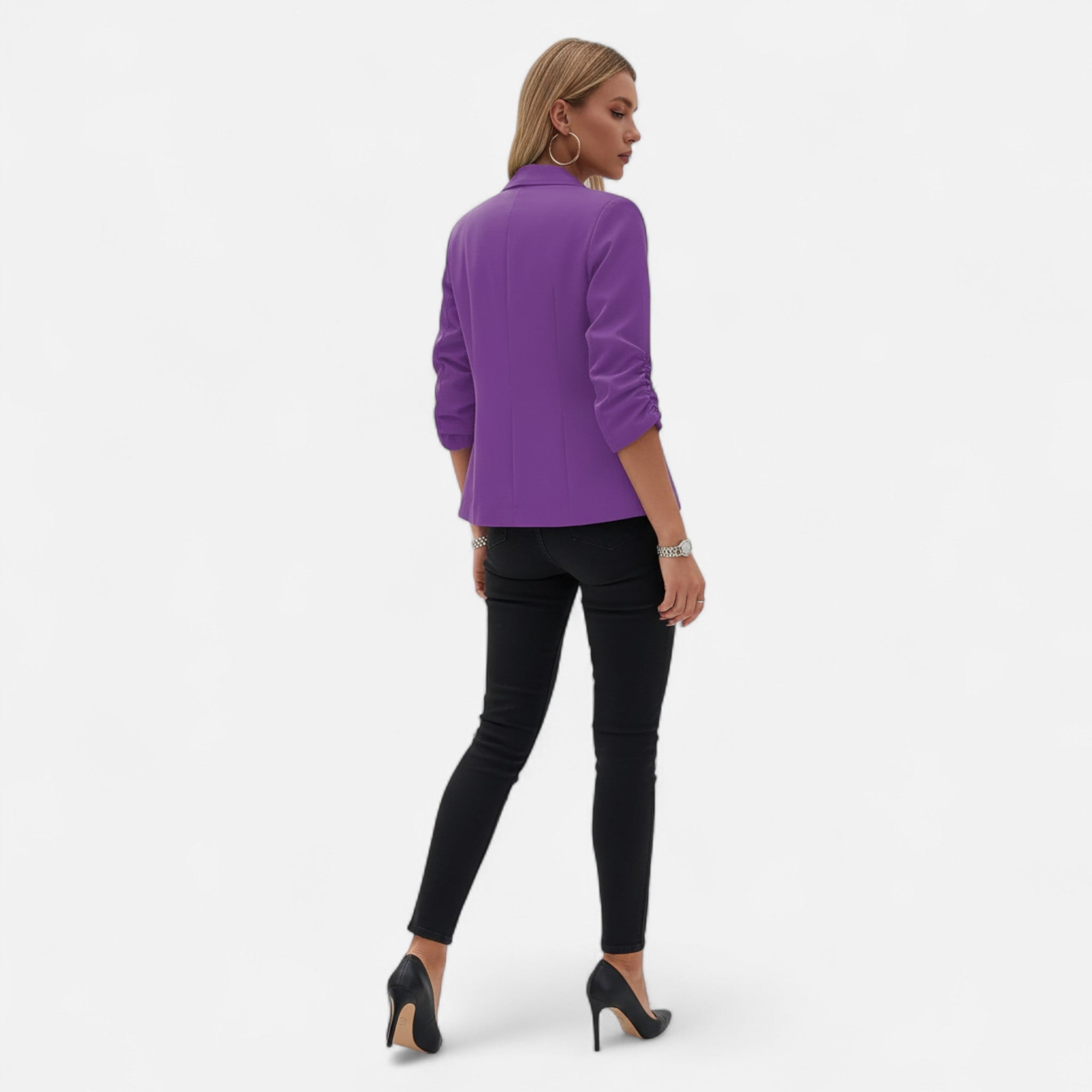 Fawnbury | Women’s Casual Open-Front Blazer 3/4 Sleeve