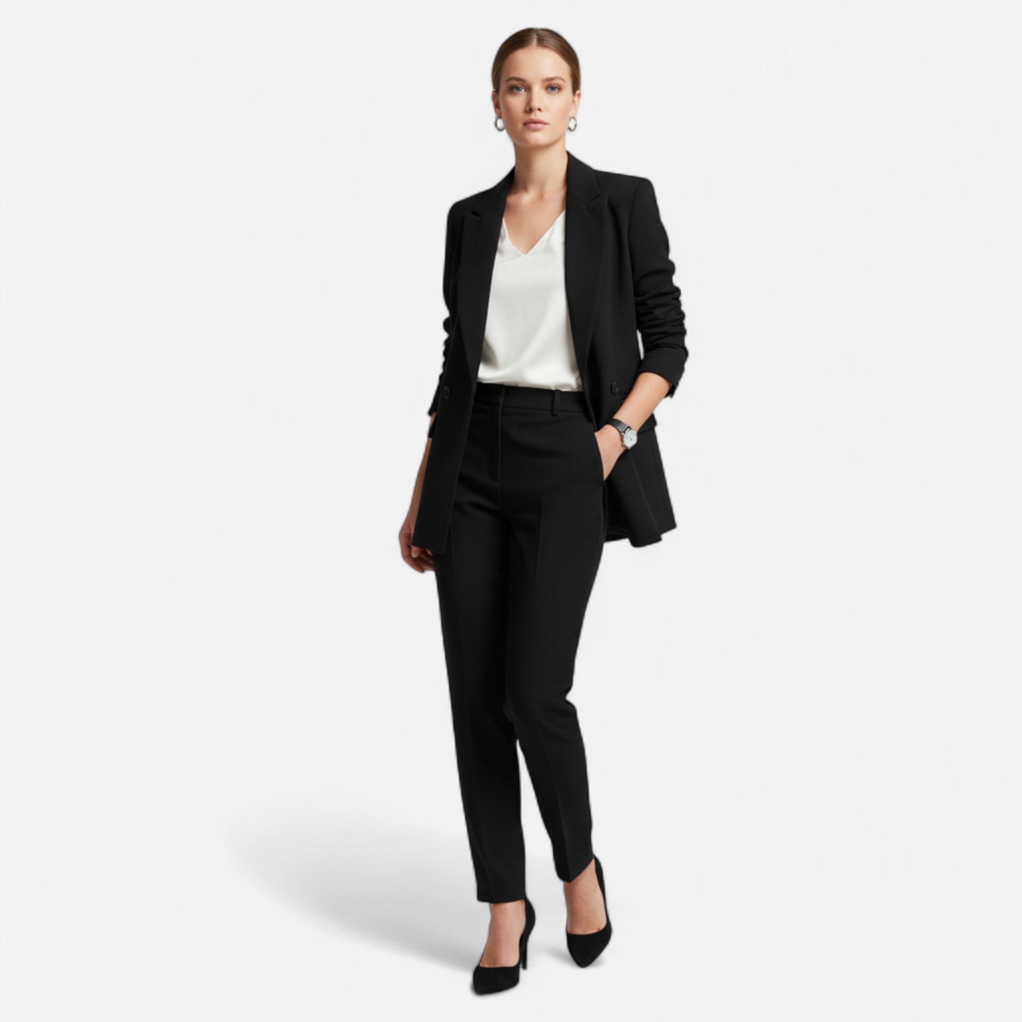 Fawnbury | Women’s Double-Breasted Loose Fit Blazer Coat