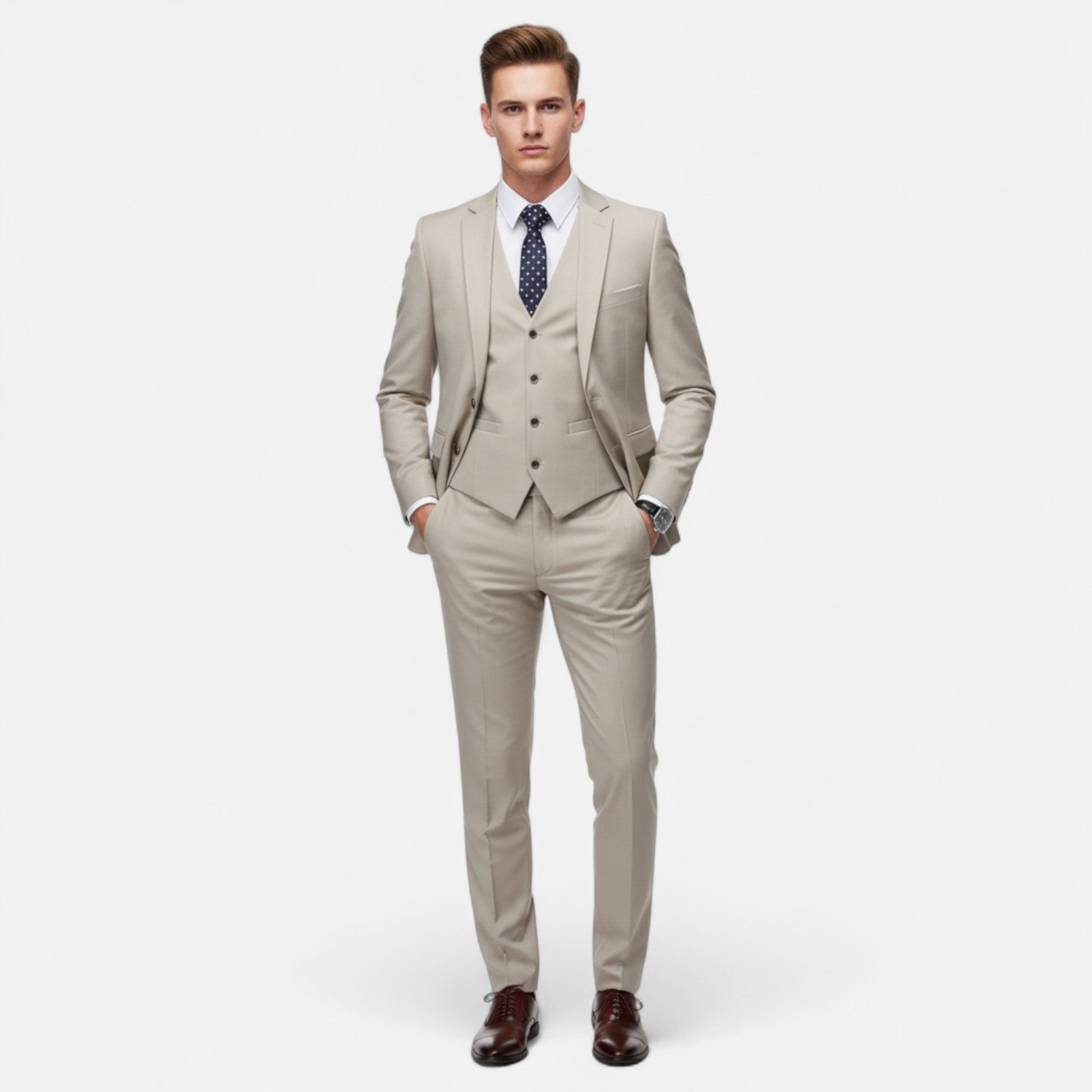 Fawnbury | Men’s Slim Fit Formal 3-Piece Blazer Suit