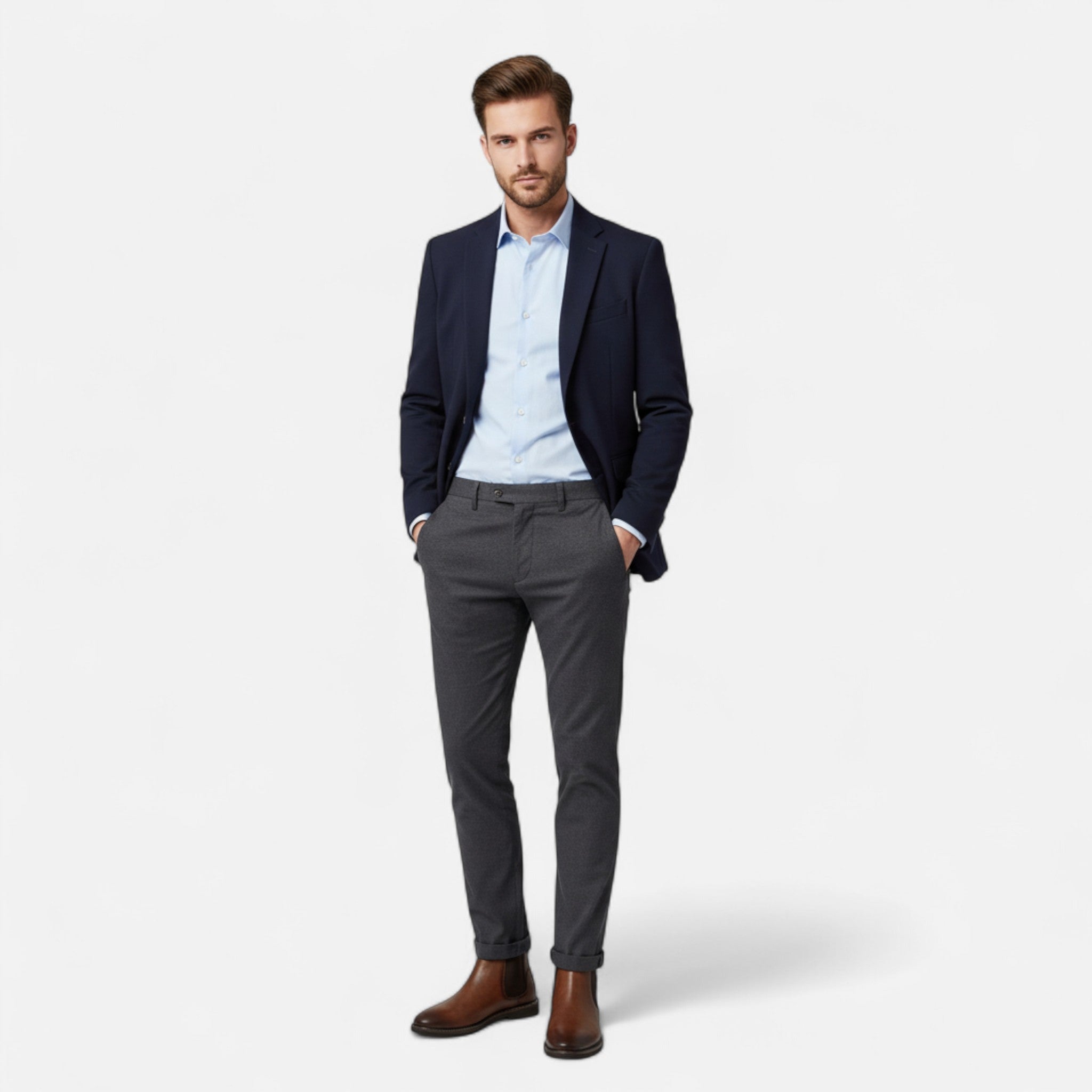 Fawnbury | Men’s Two-Tone Chelsea Boots with TPR Sole