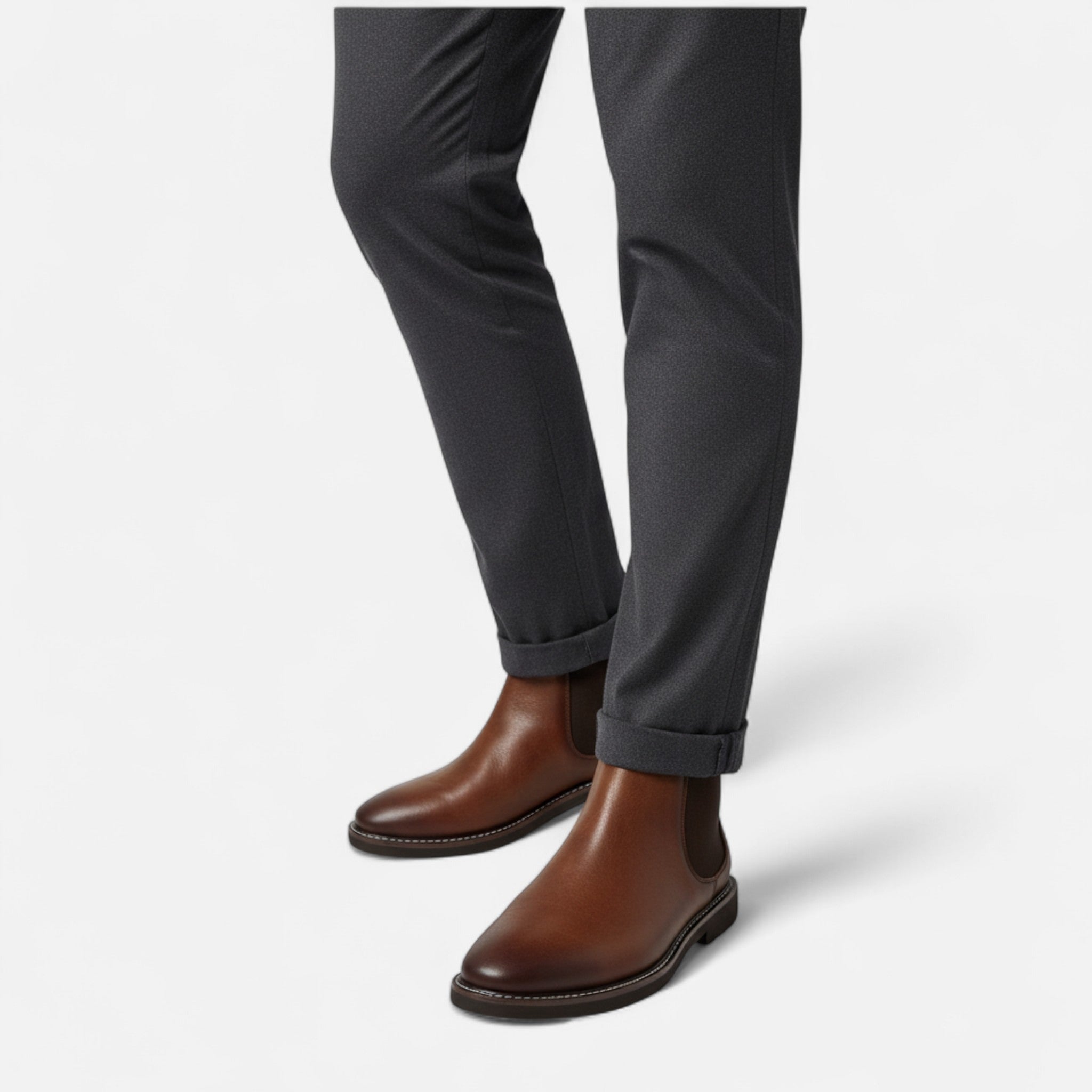 Fawnbury | Men’s Two-Tone Chelsea Boots with TPR Sole