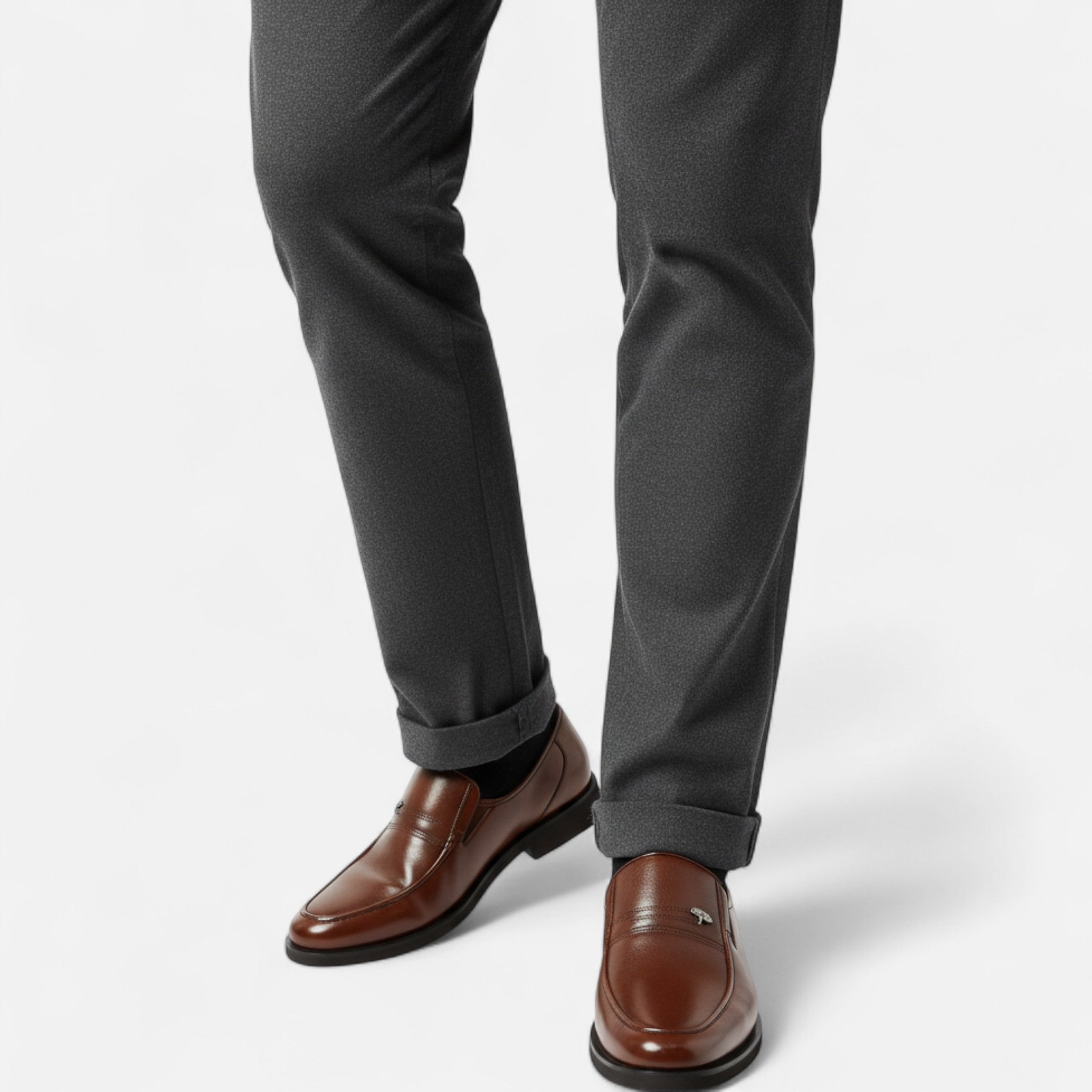 Fawnbury | Men’s Leather Loafers Round Toe Slip-On