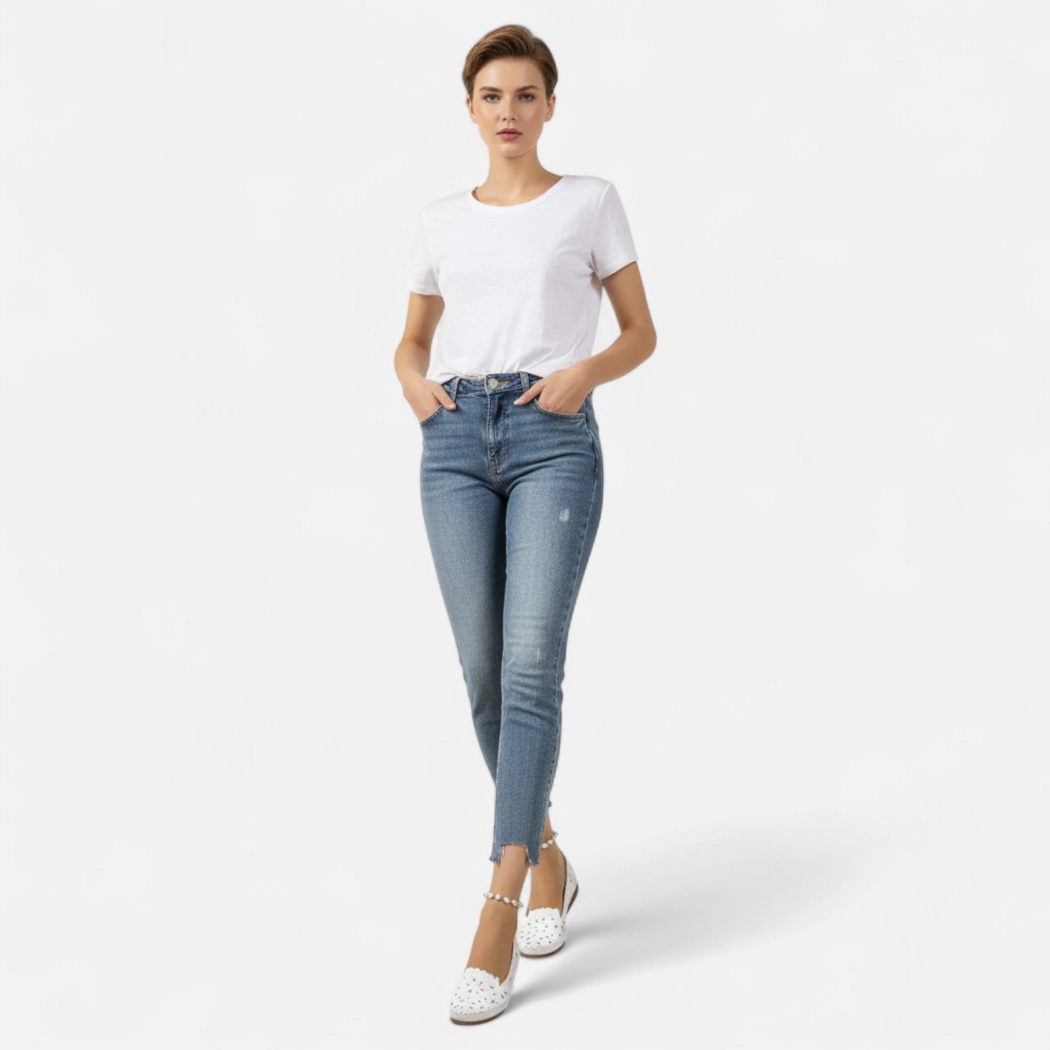 Fawnbury | Women’s Slip-On Lace-Up Flat Shoes