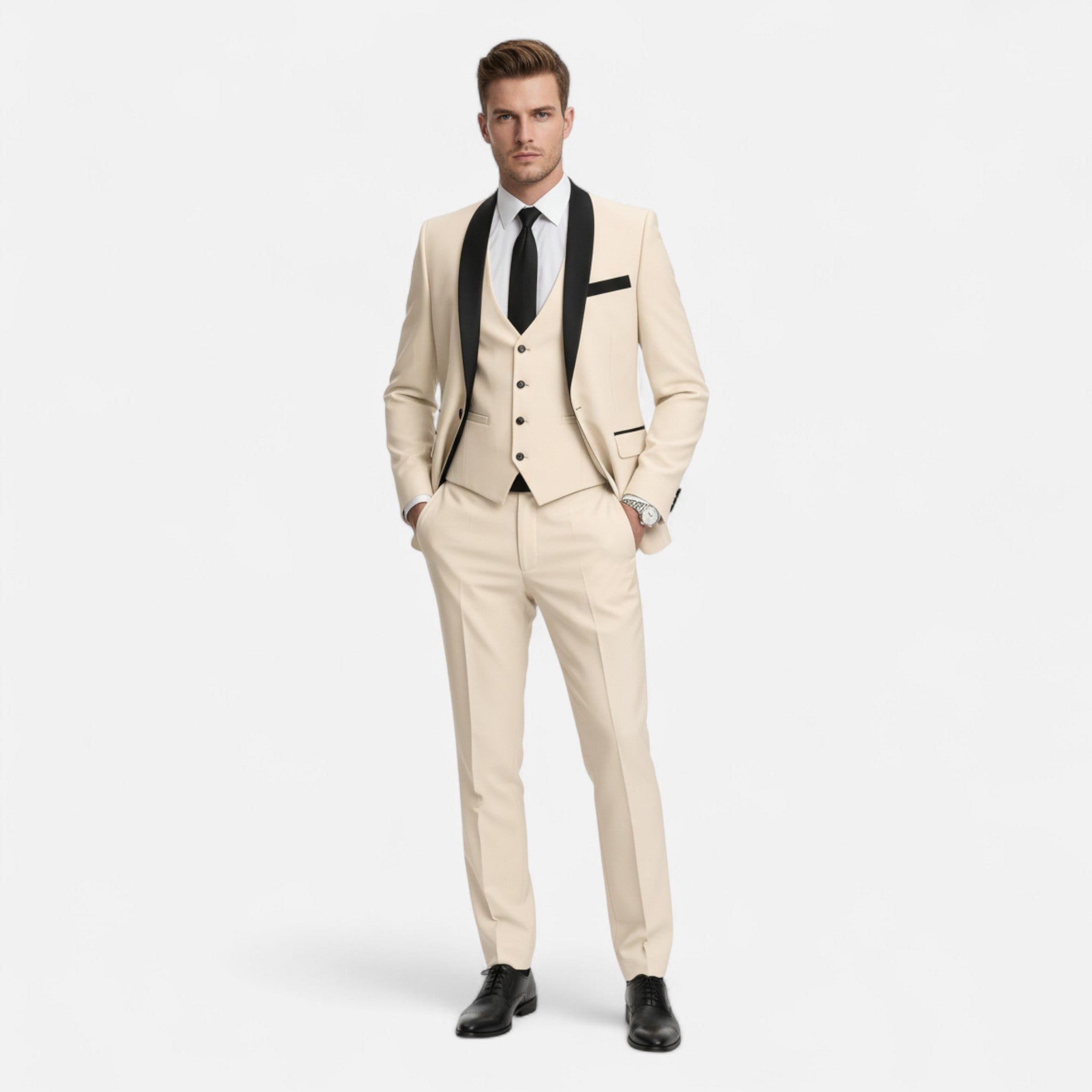 Fawnbury | Men’s Slim Fit 3-Piece Banquet Tuxedo Suit