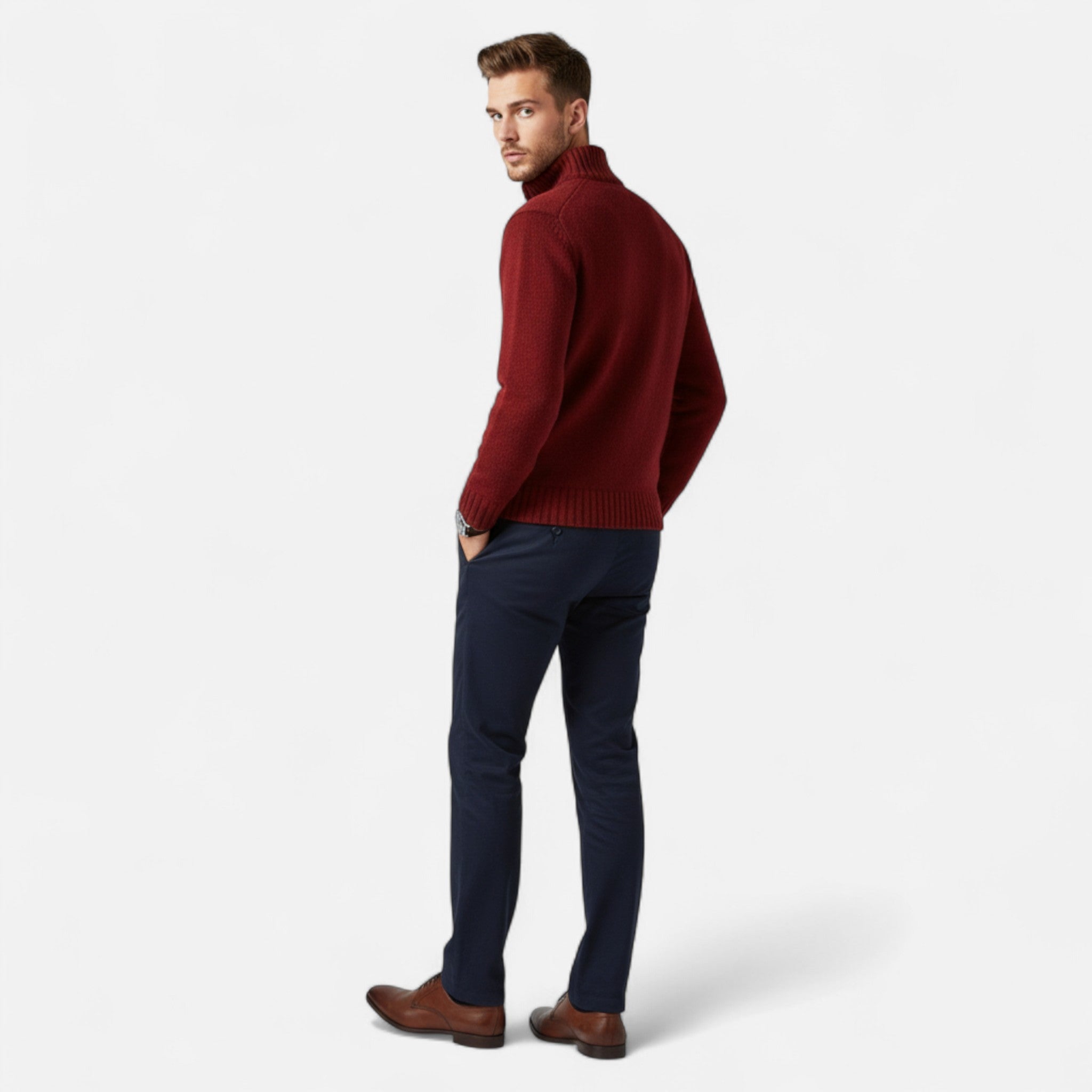 Fawnbury | Men’s Knitted Turtleneck Sweater