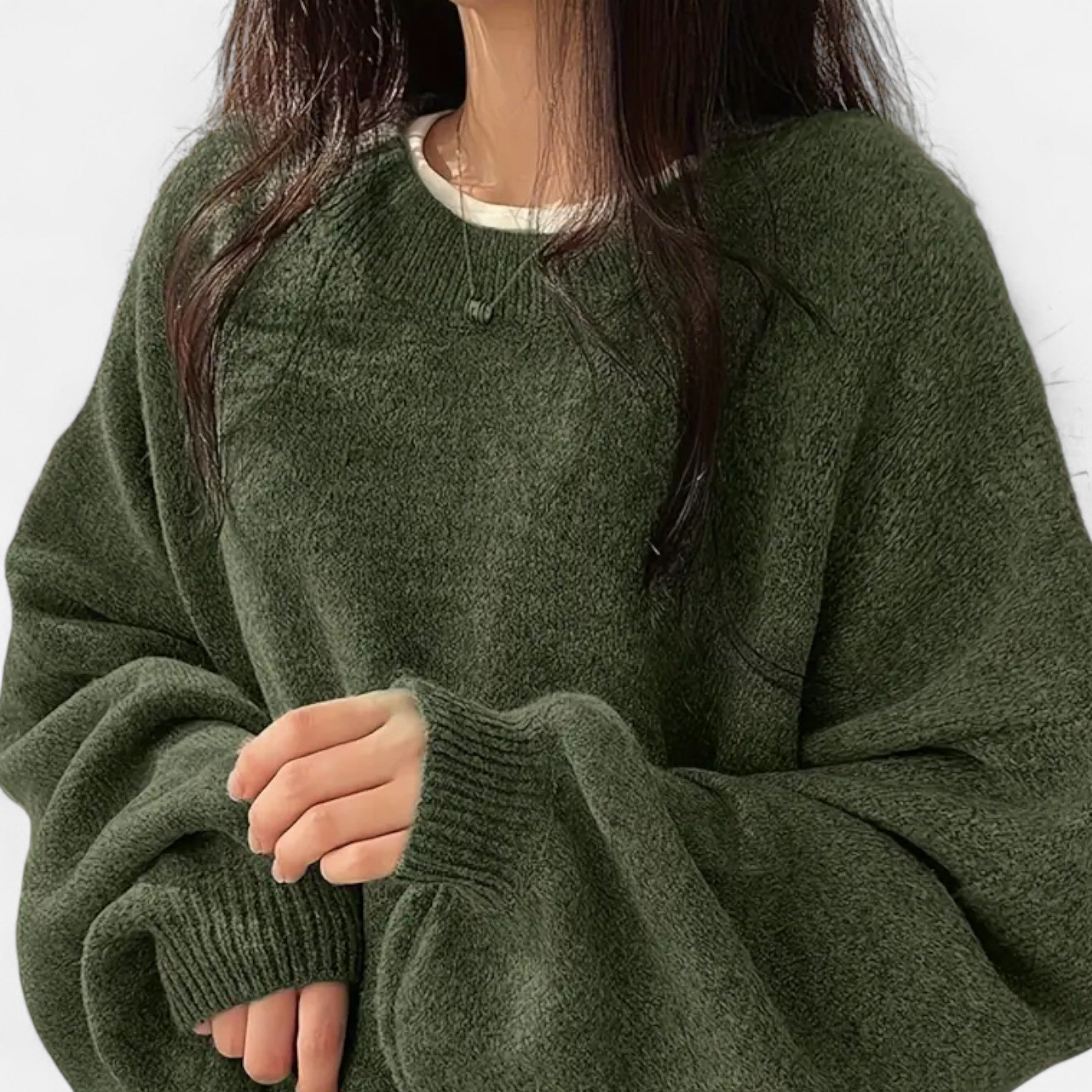 Fawnbury | Women’s Crew Neck Relaxed Fit Pullover Sweater
