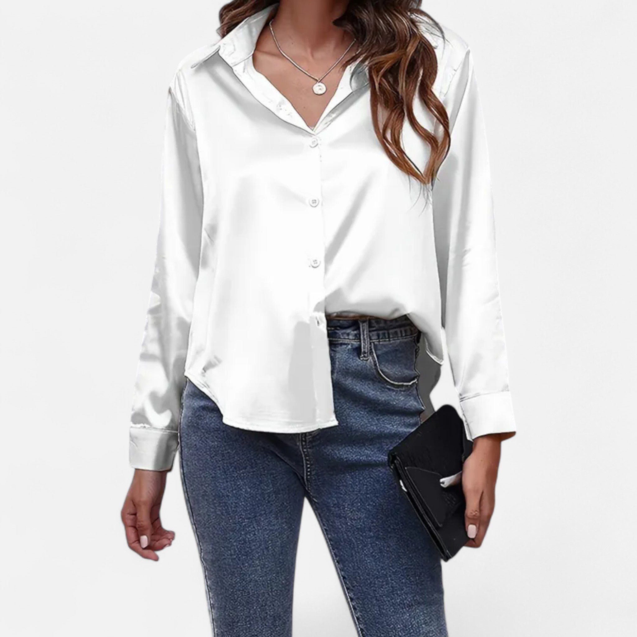 Fawnbury | Women’s Elegant Satin-Finish Blouse