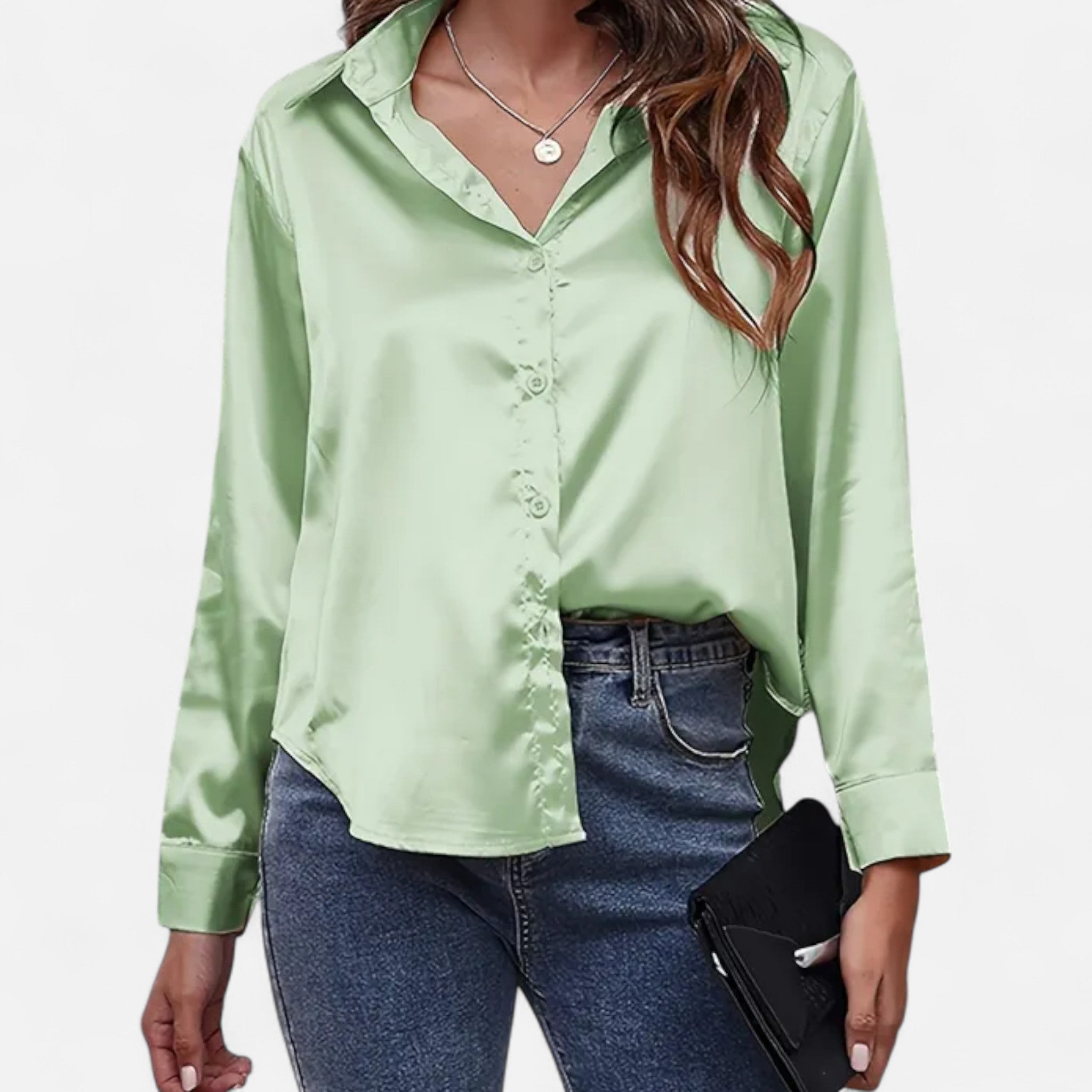 Fawnbury | Women’s Elegant Satin-Finish Blouse
