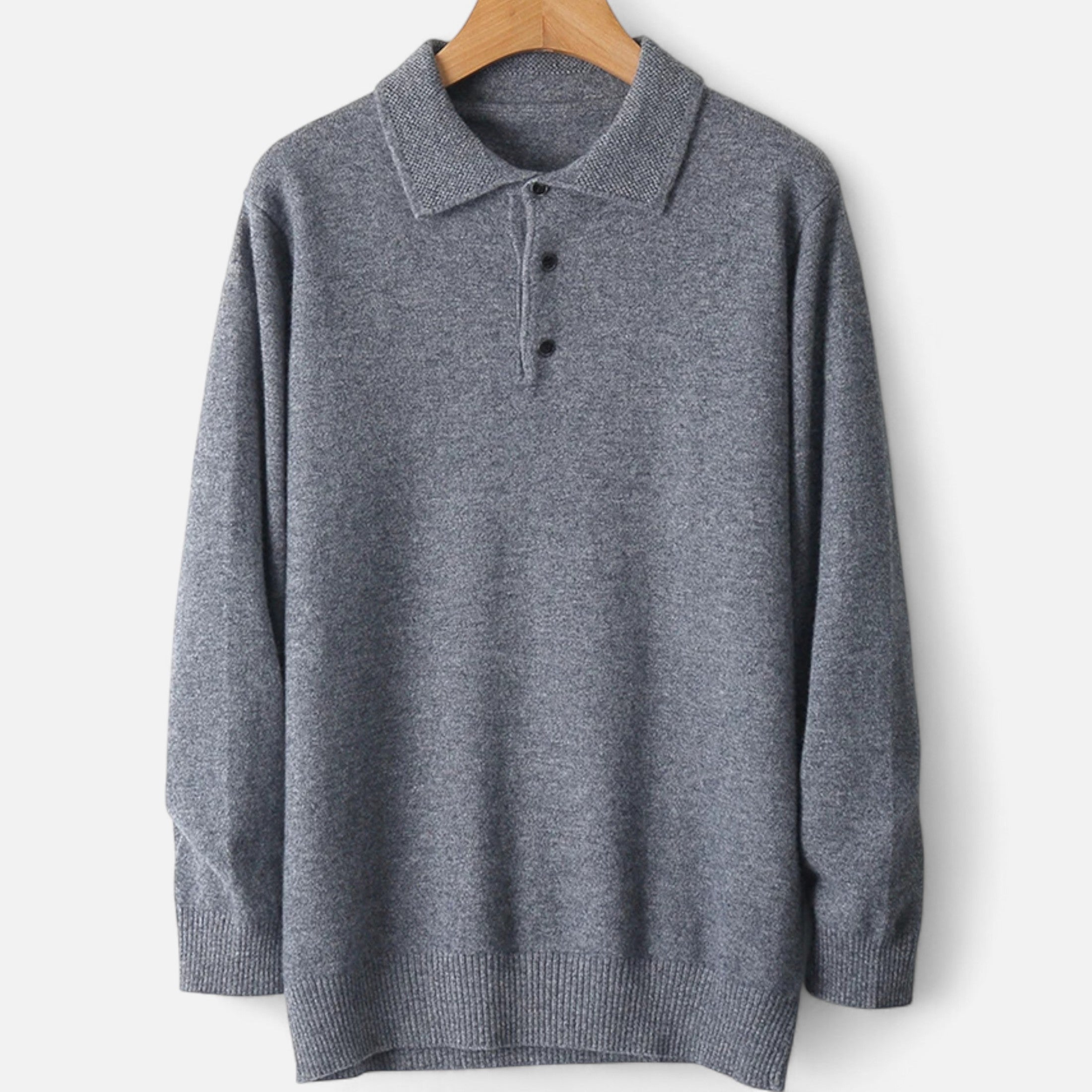 Fawnbury | Men’s Merino Wool Polo Sweater