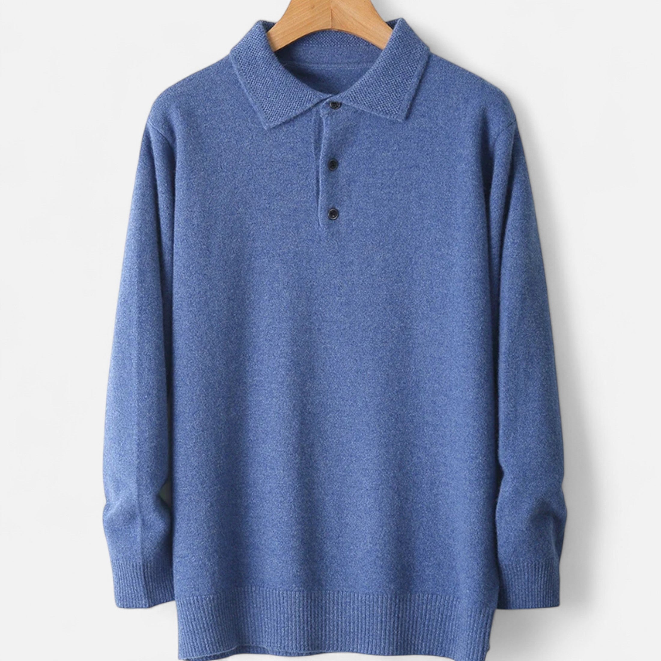 Fawnbury | Men’s Merino Wool Polo Sweater