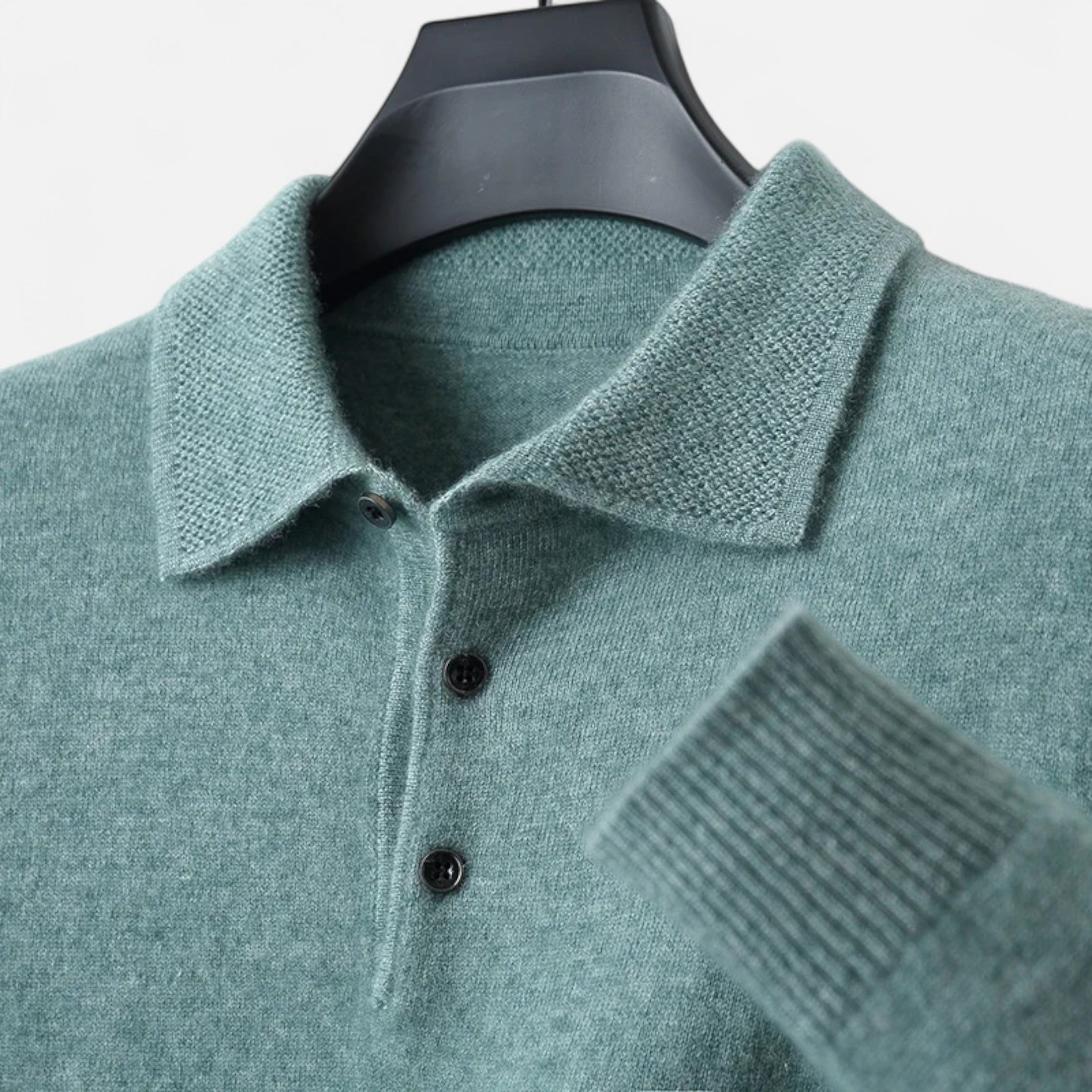 Fawnbury | Men’s Merino Wool Polo Sweater