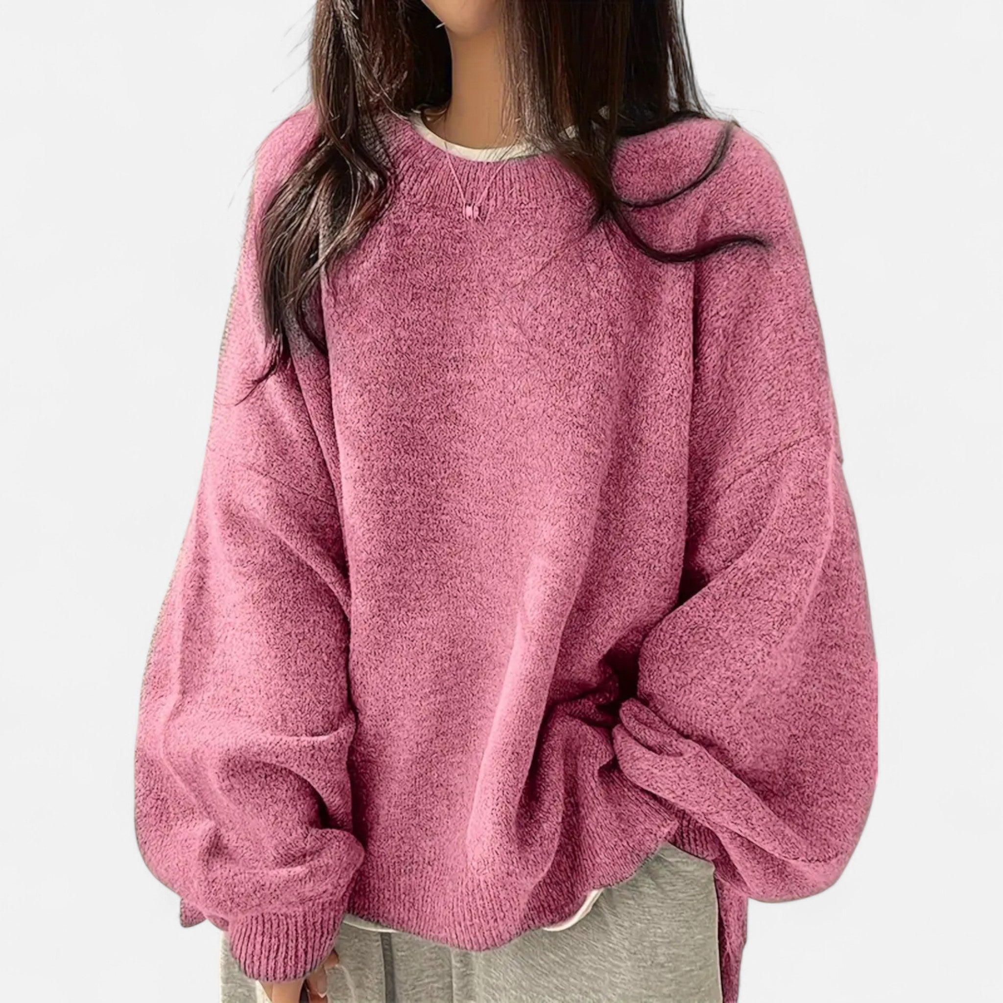 Fawnbury | Women’s Crew Neck Relaxed Fit Pullover Sweater