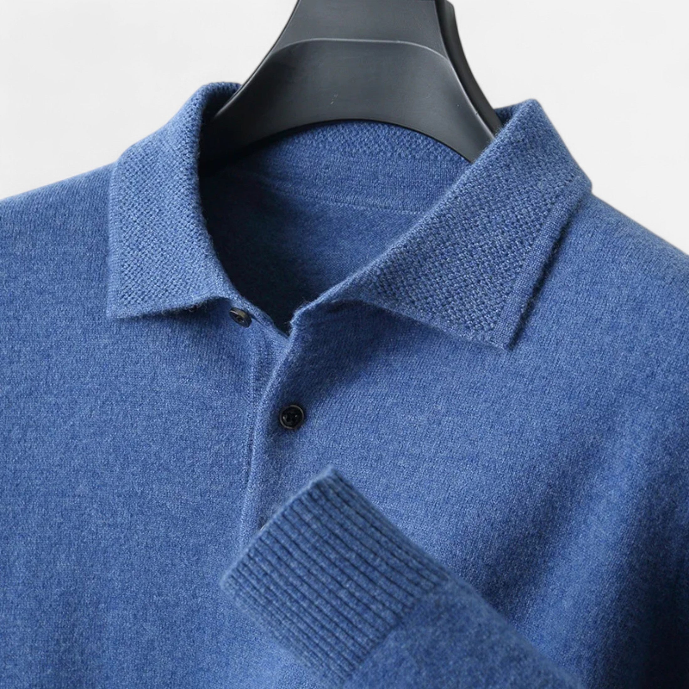 Fawnbury | Men’s Merino Wool Polo Sweater