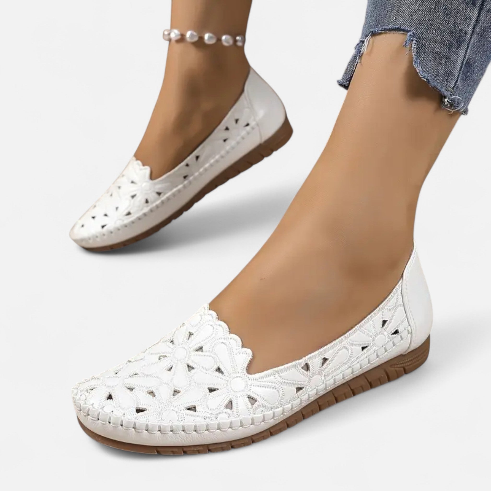 Fawnbury | Women’s Slip-On Lace-Up Flat Shoes