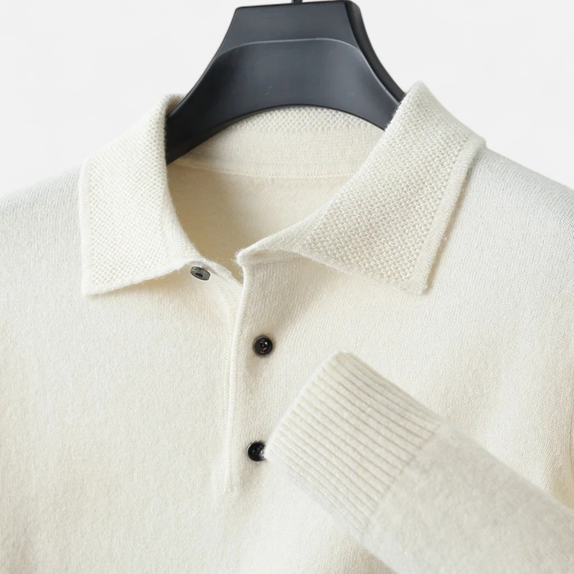 Fawnbury | Men’s Merino Wool Polo Sweater