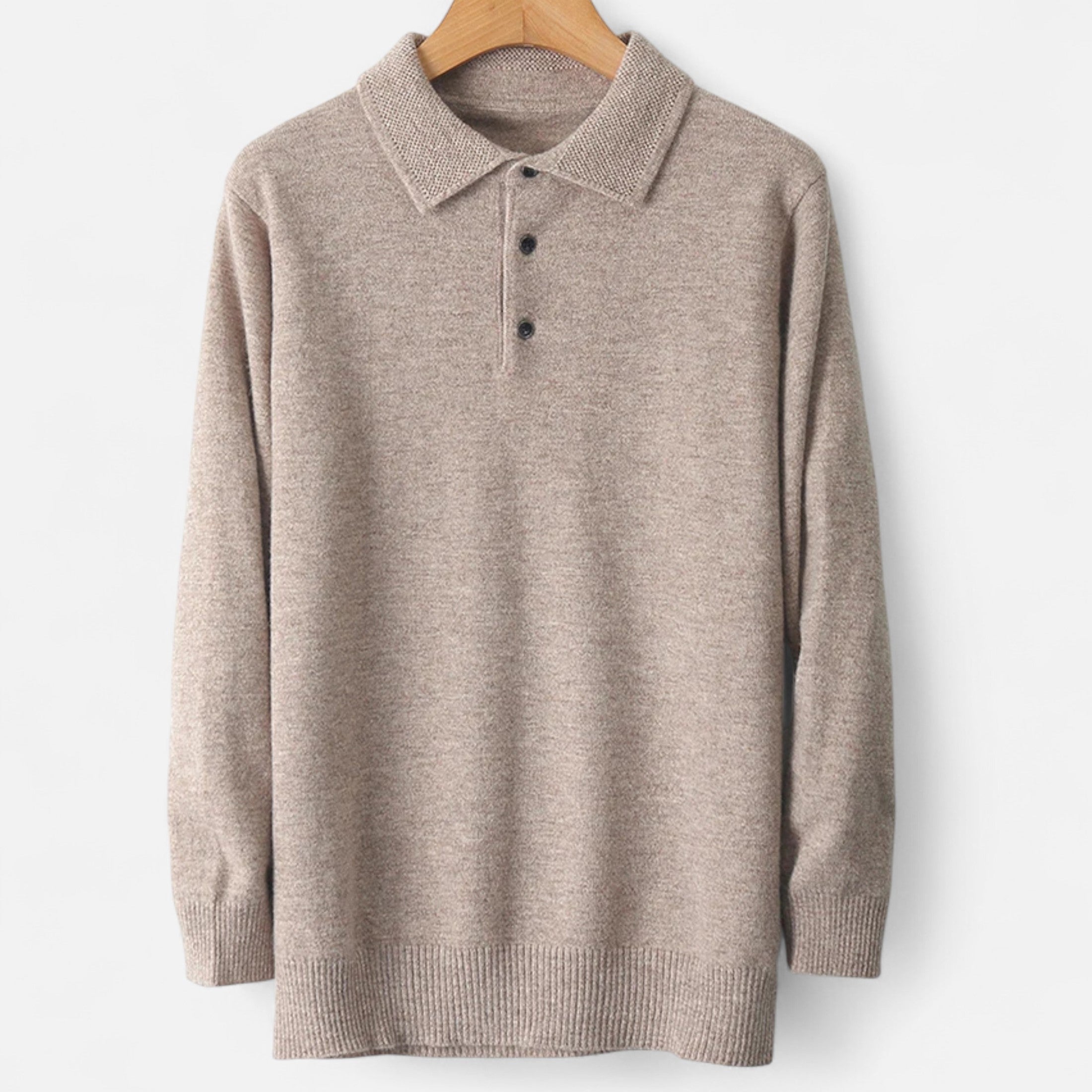 Fawnbury | Men’s Merino Wool Polo Sweater