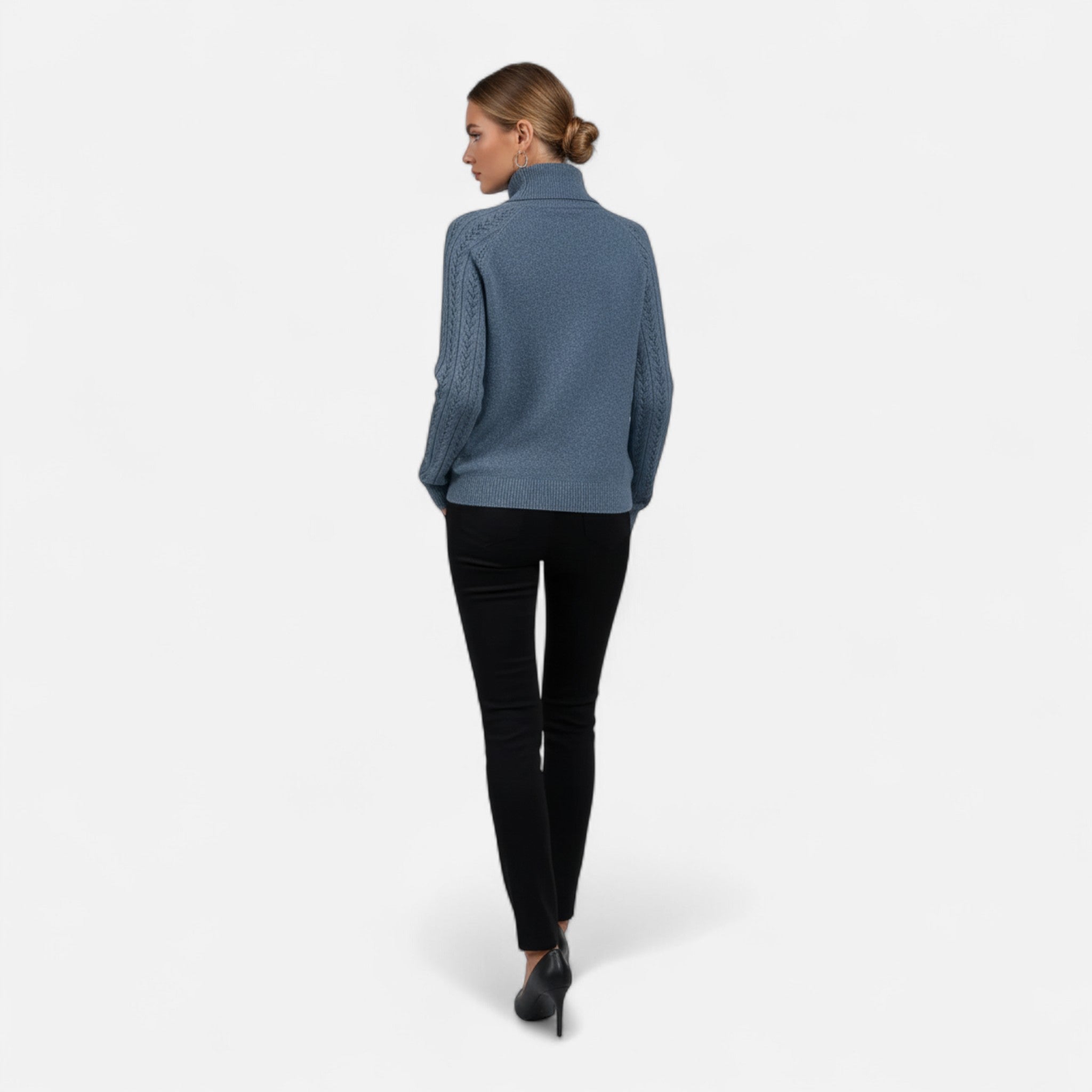 Fawnbury | Women’s Knitted Turtleneck Long Sleeve Sweater