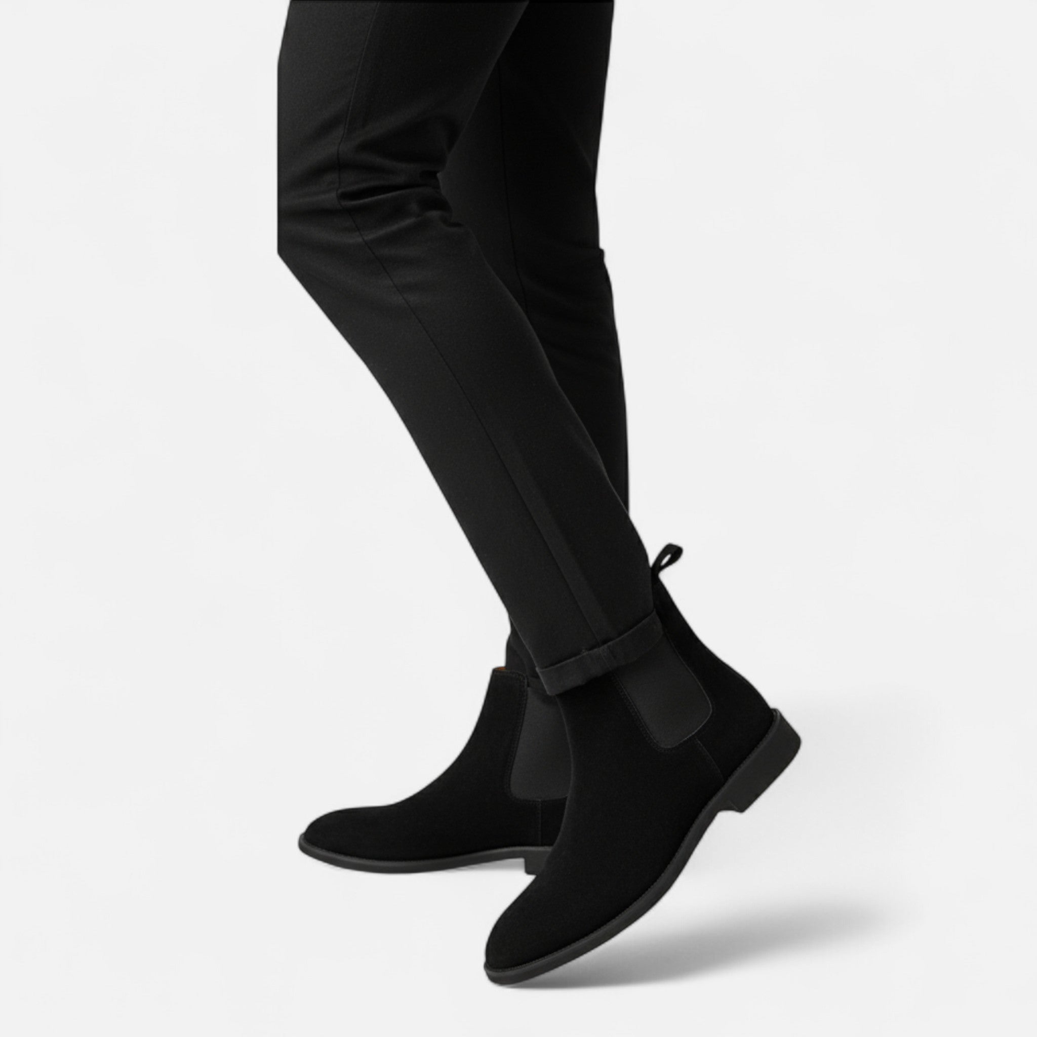 Fawnbury | Men’s Suede High-Top Chelsea Boots