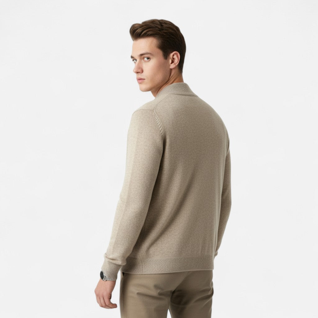 Fawnbury | Men’s Merino Wool Zip Sweater