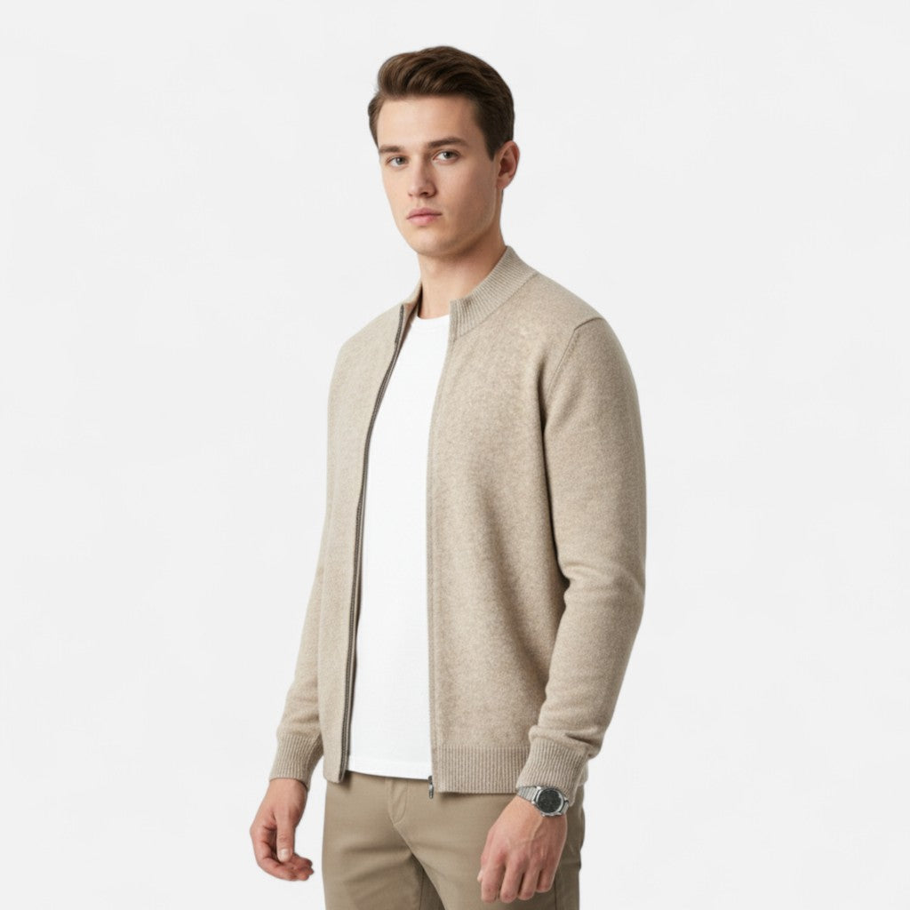 Fawnbury | Men’s Merino Wool Zip Sweater