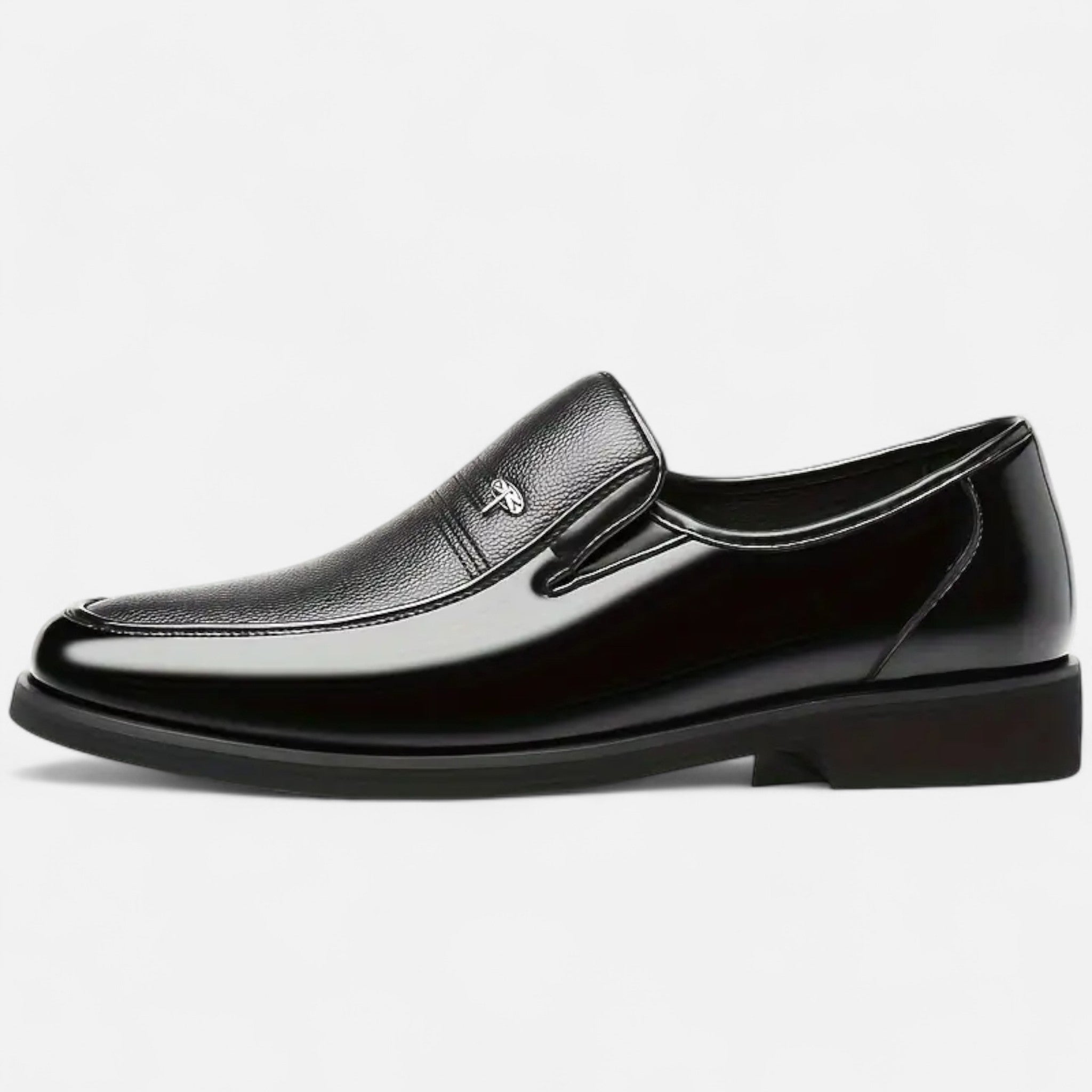 Fawnbury | Men’s Leather Loafers Round Toe Slip-On